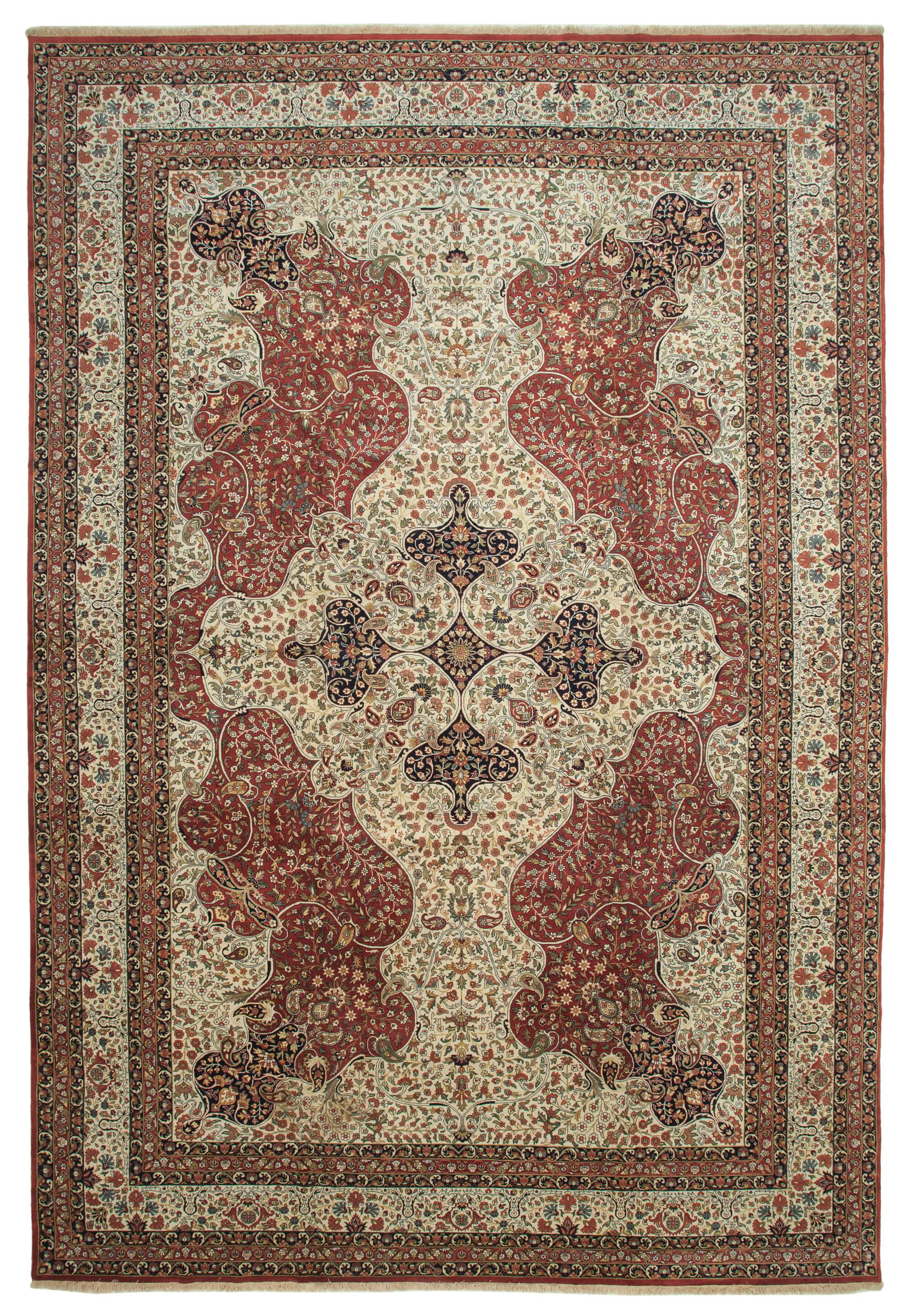 12 x 18 Beige Oushak Rug - 4125