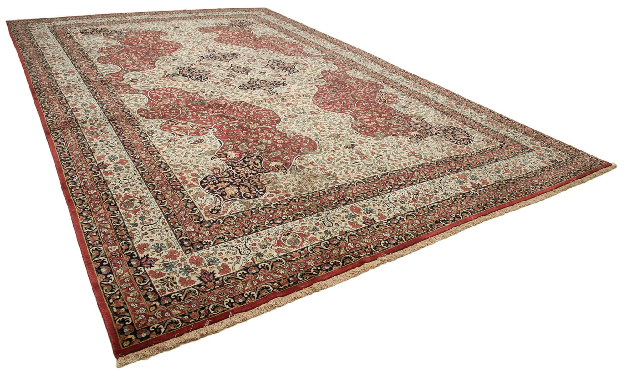 12 x 18 Beige Oushak Rug - 4125