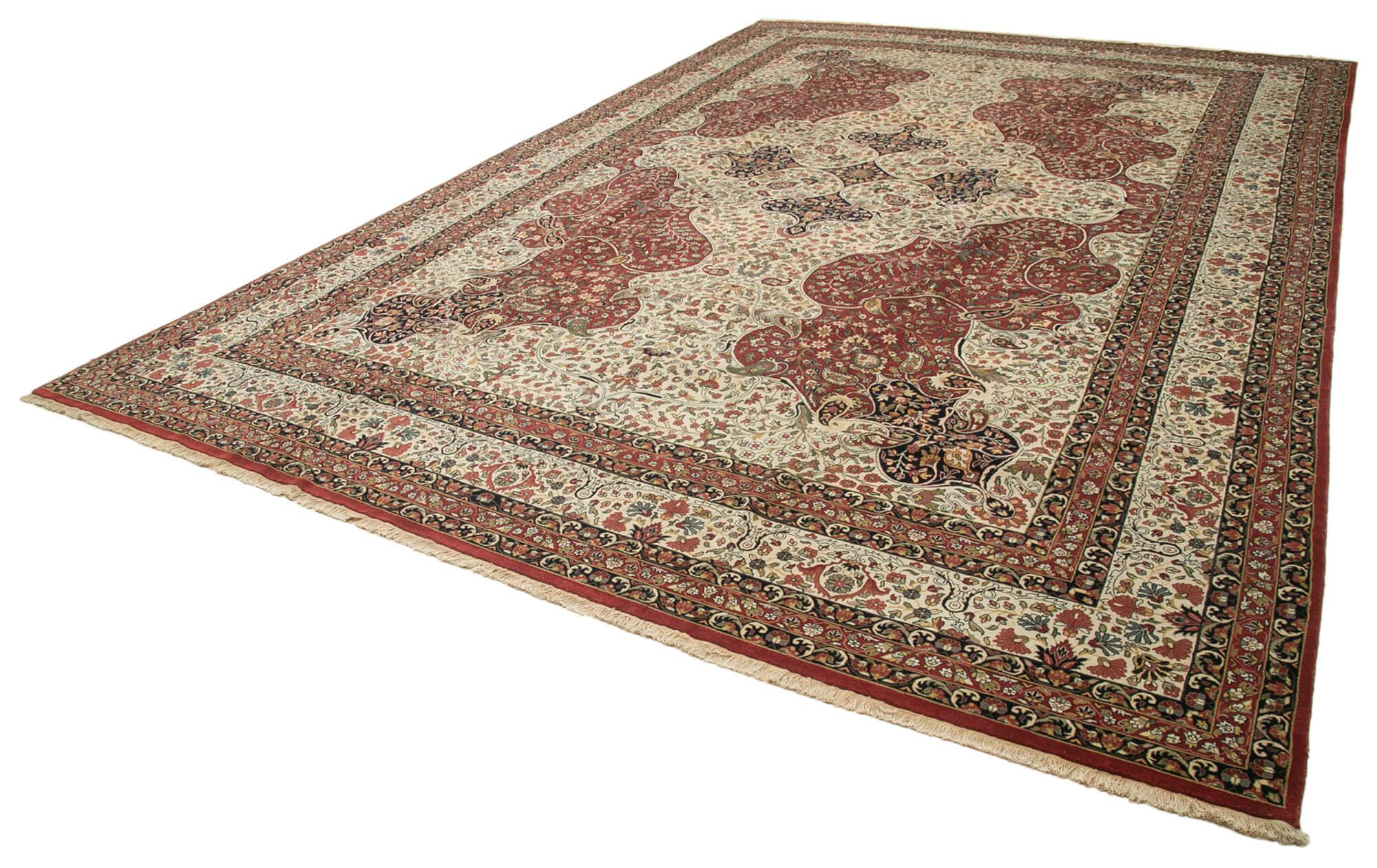 12 x 18 Beige Oushak Rug - 4125