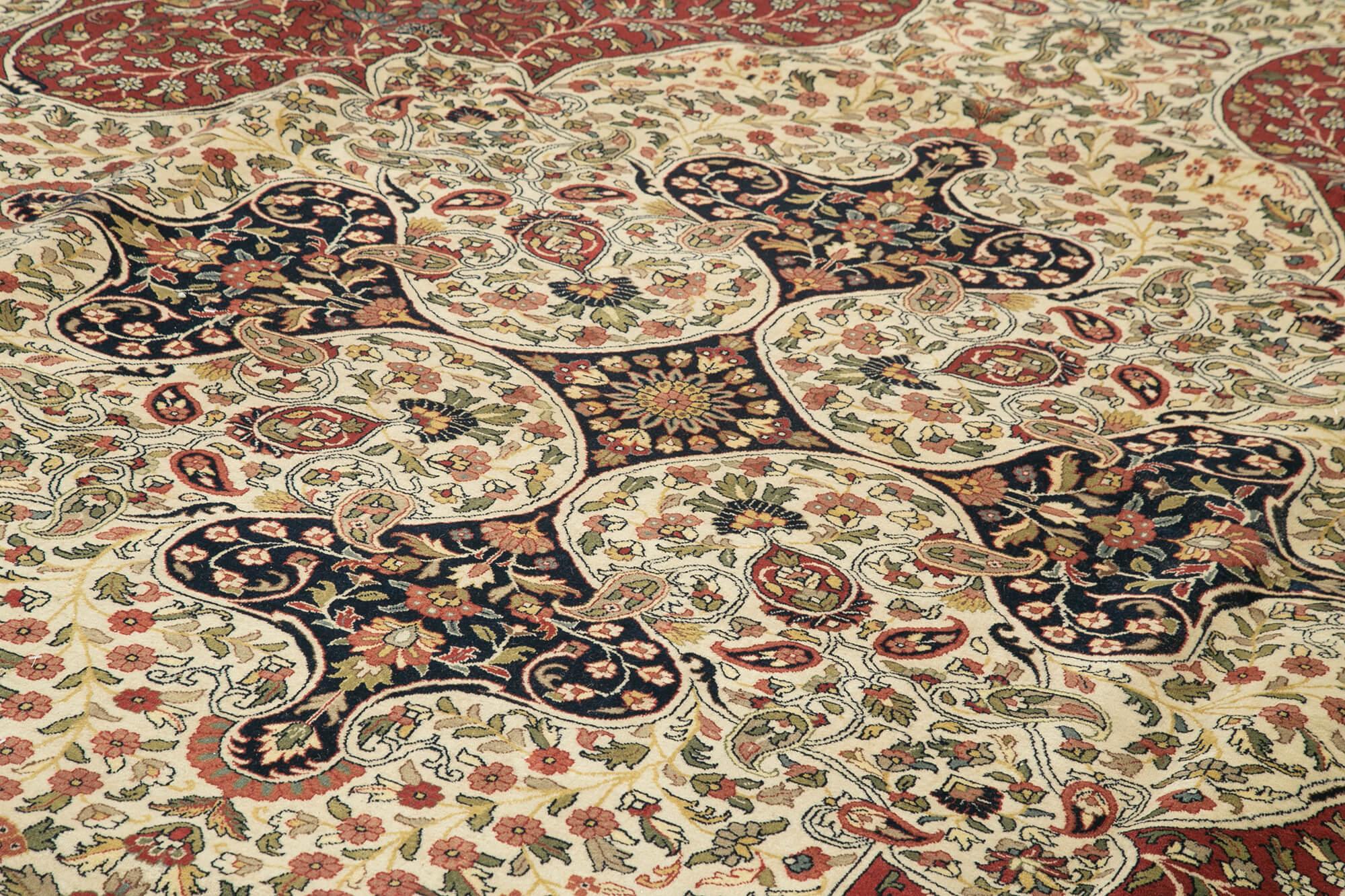 12 x 18 Beige Oushak Rug - 4125