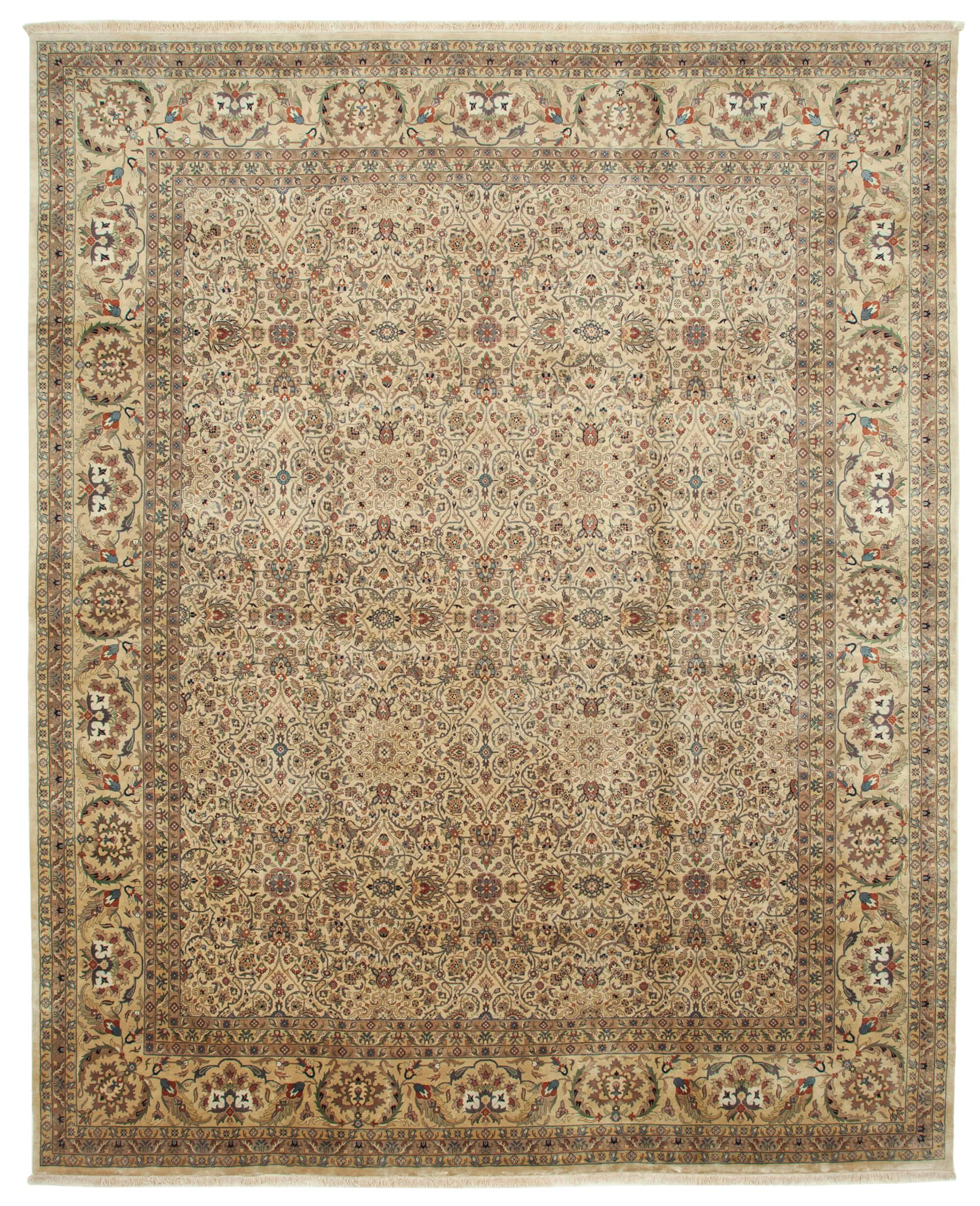 12 x 15 Beige Oushak Rug - 4127