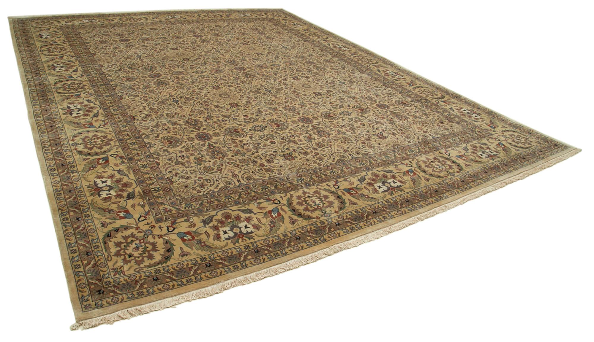 12 x 15 Beige Oushak Rug - 4127