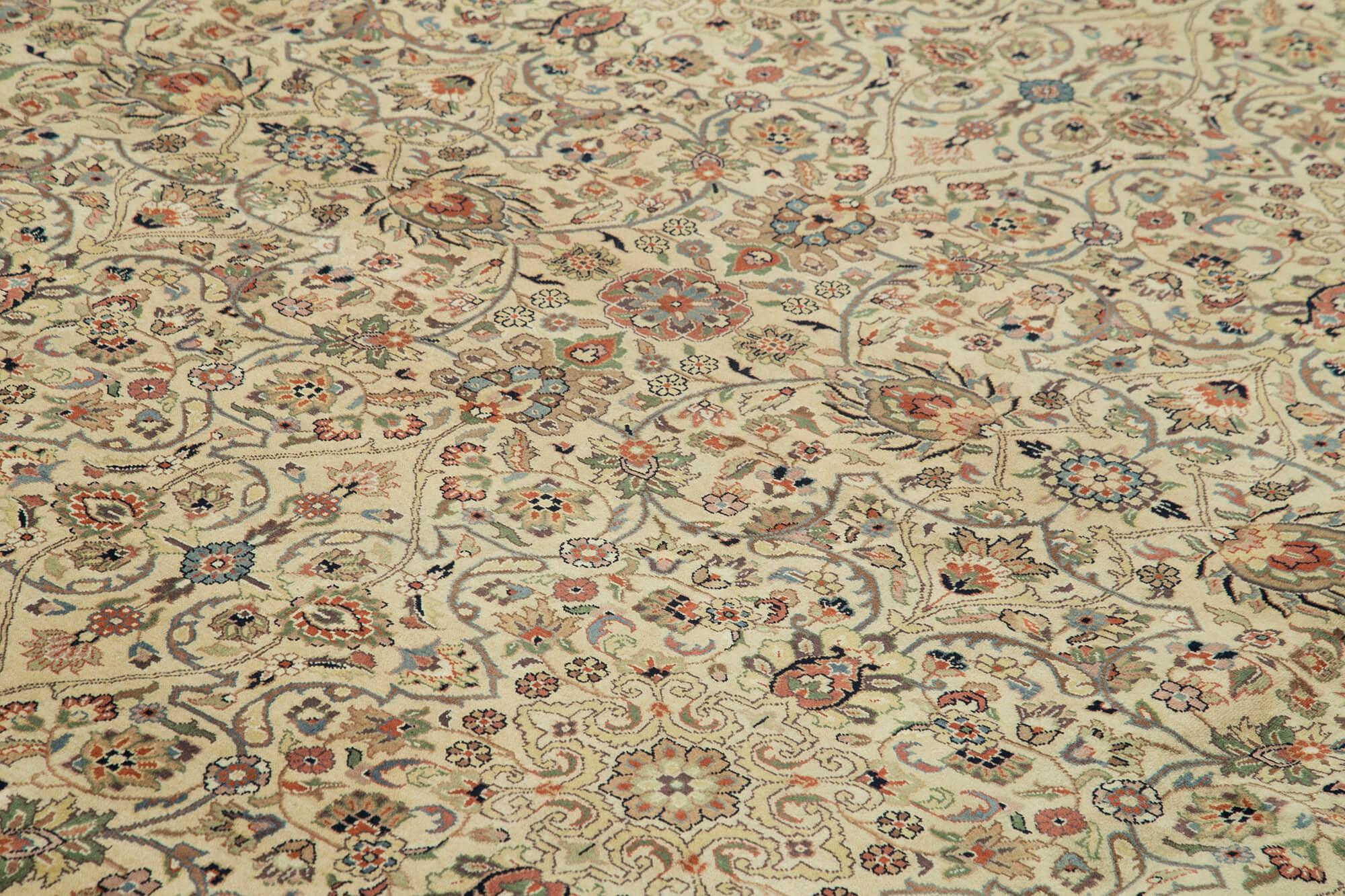 12 x 15 Beige Oushak Rug - 4127