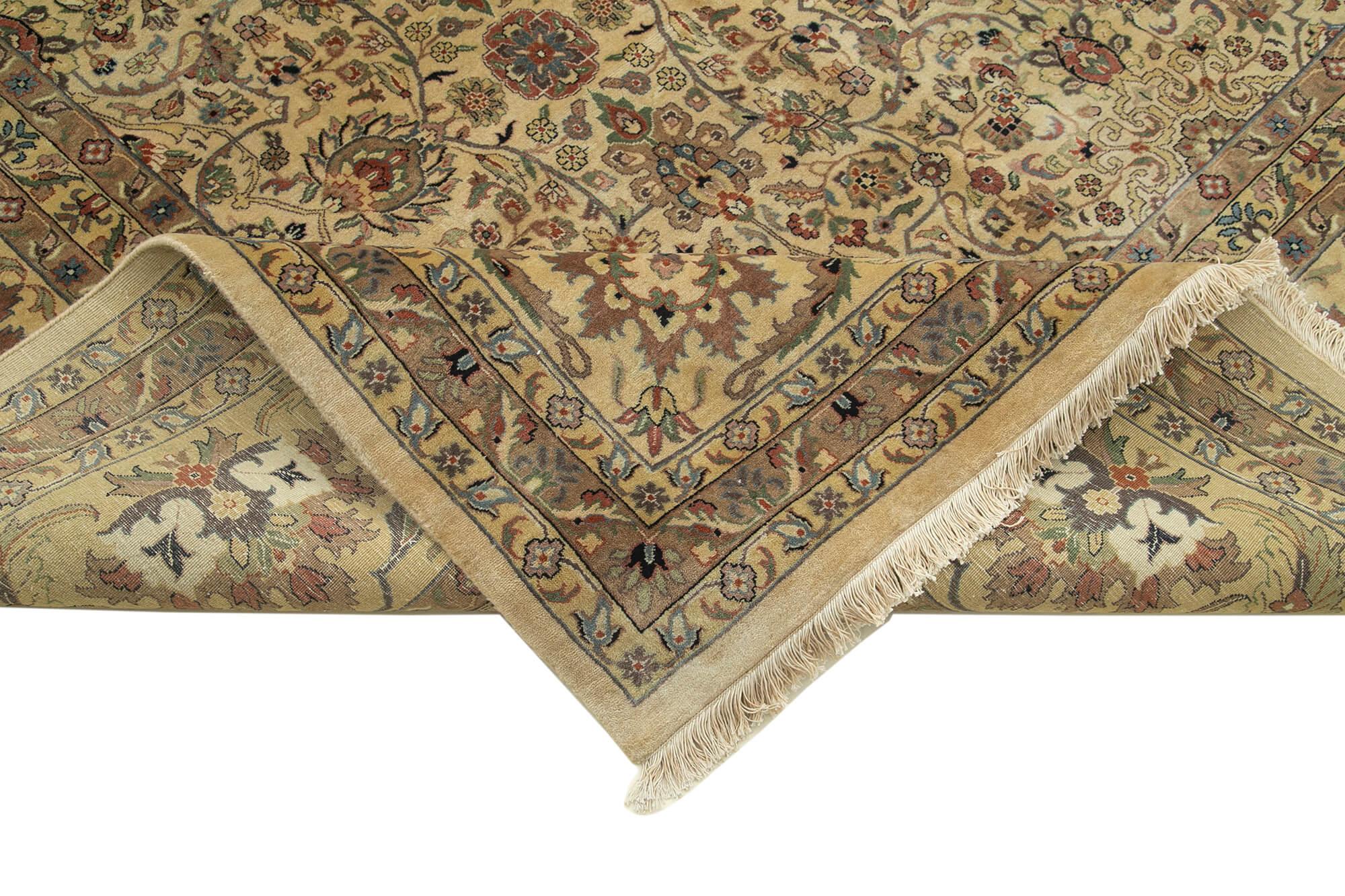 12 x 15 Beige Oushak Rug - 4127