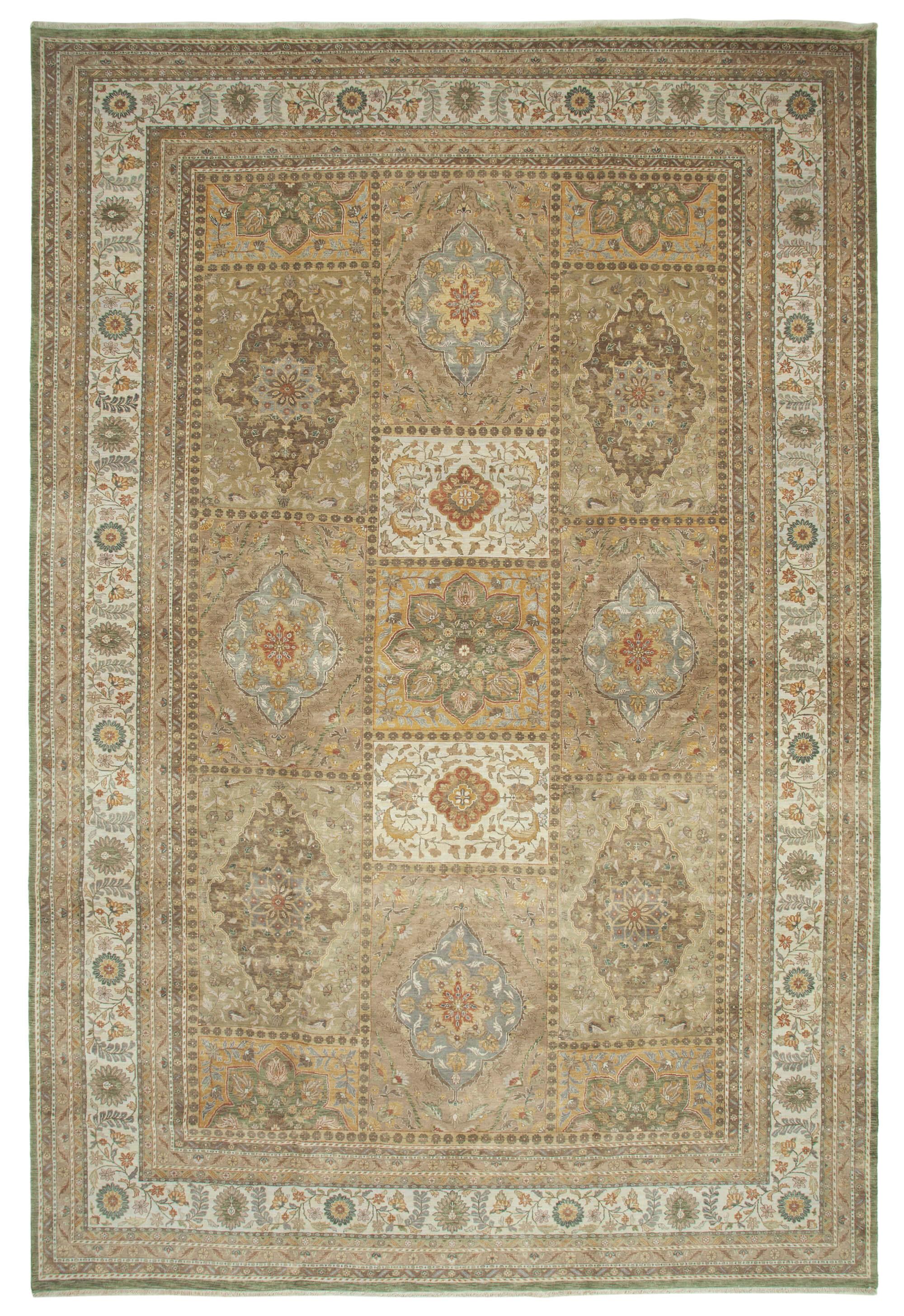 12 x 18 Beige Oushak Rug - 4130