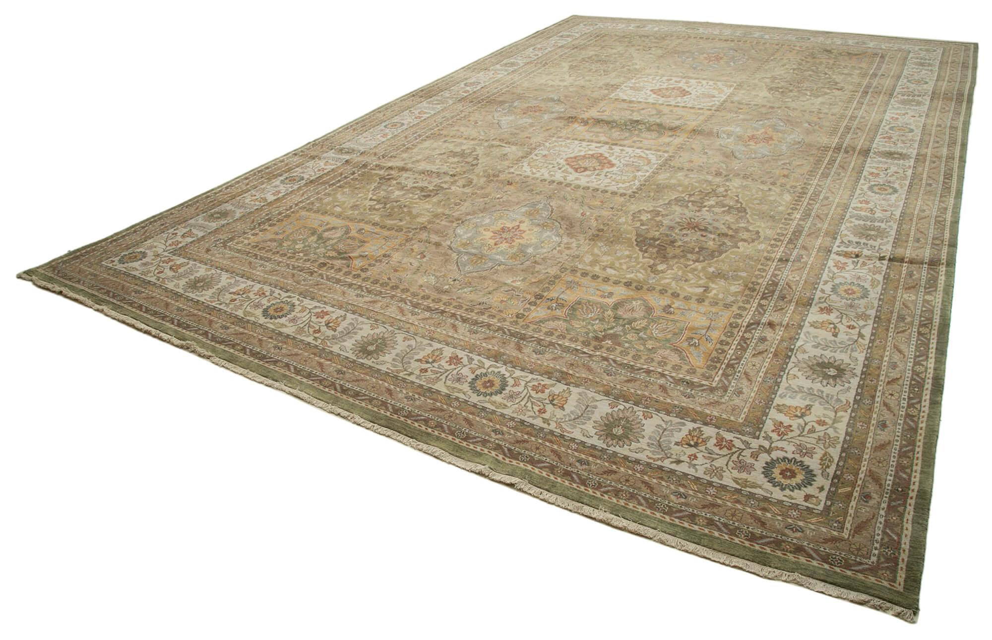 12 x 18 Beige Oushak Rug - 4130