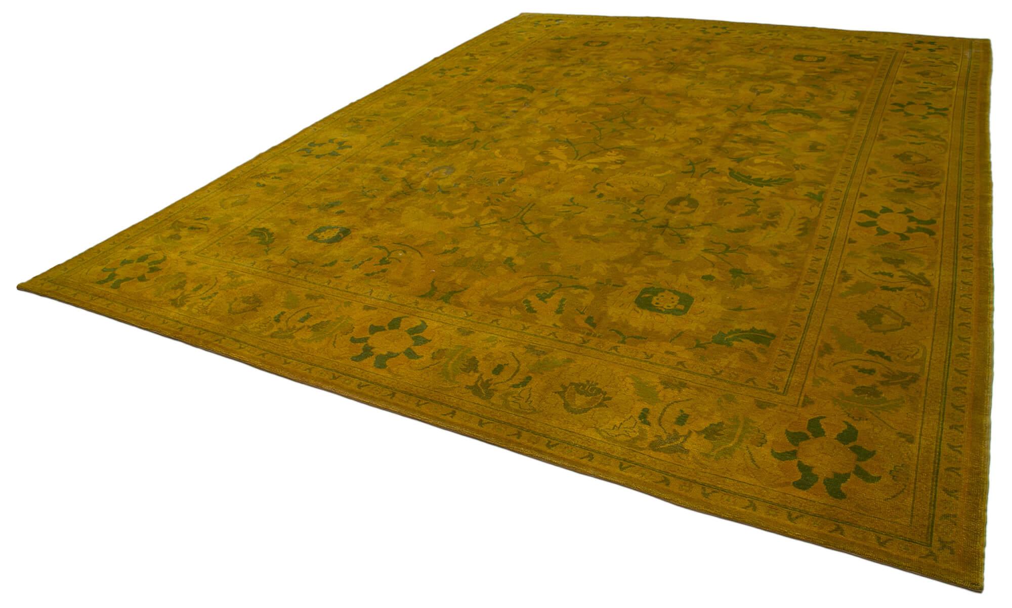 12 x 15 Yellow Oushak Rug - 4132