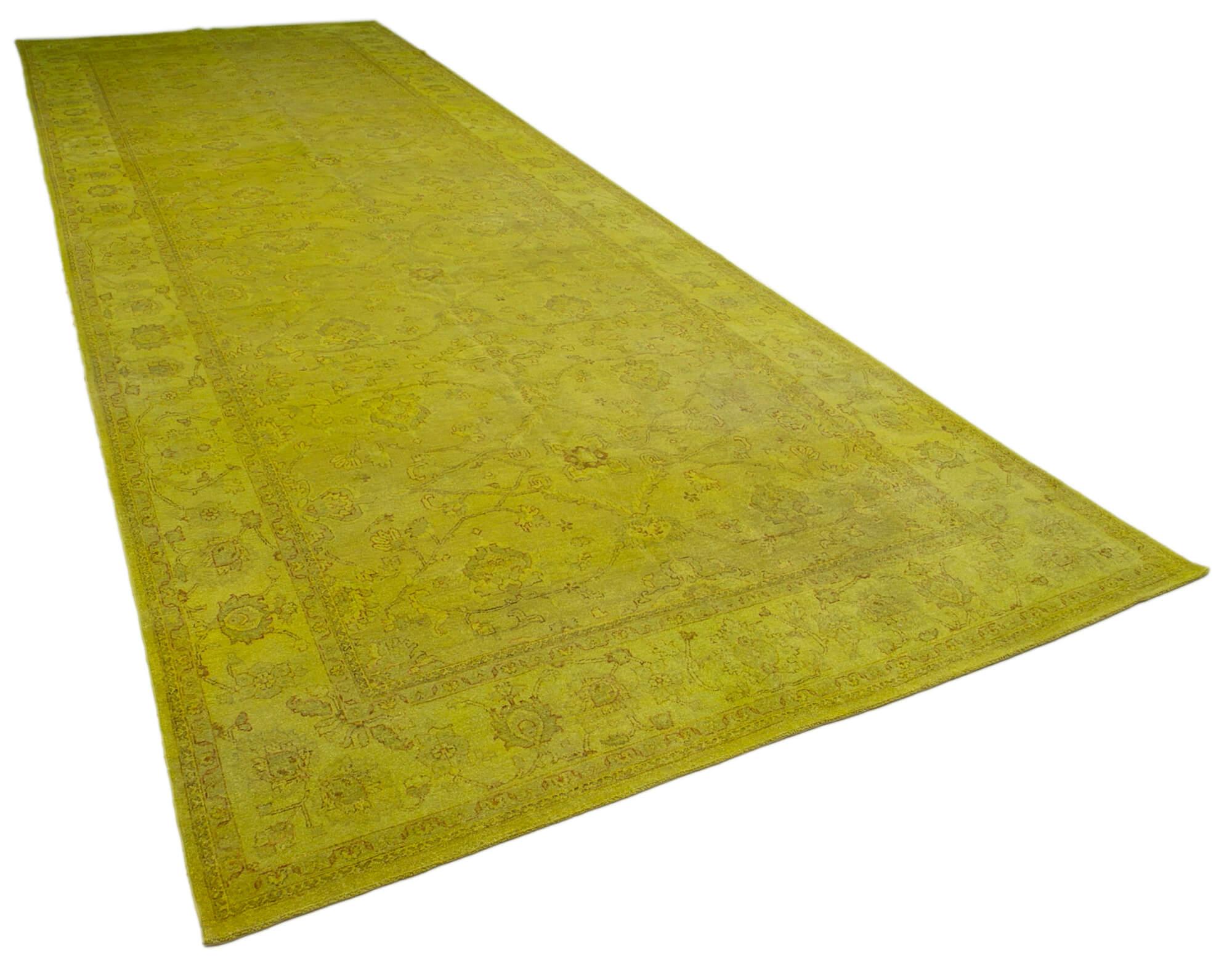 8 x 21 Yellow Oushak Rug - 4133