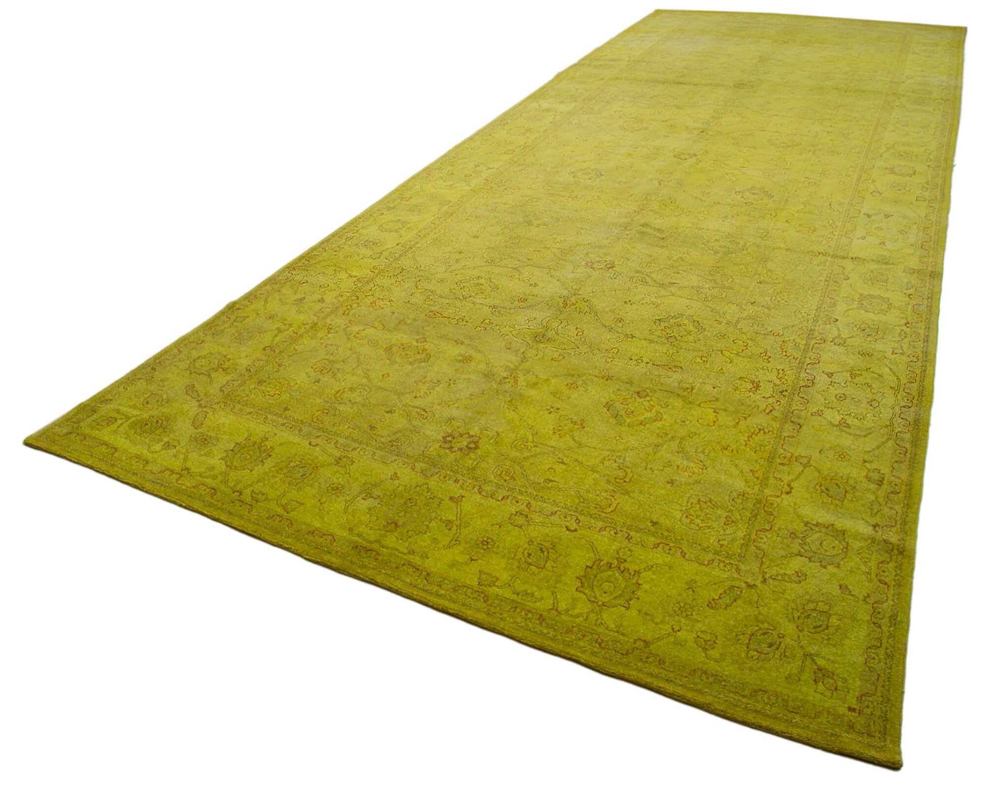 8 x 21 Yellow Oushak Rug - 4133