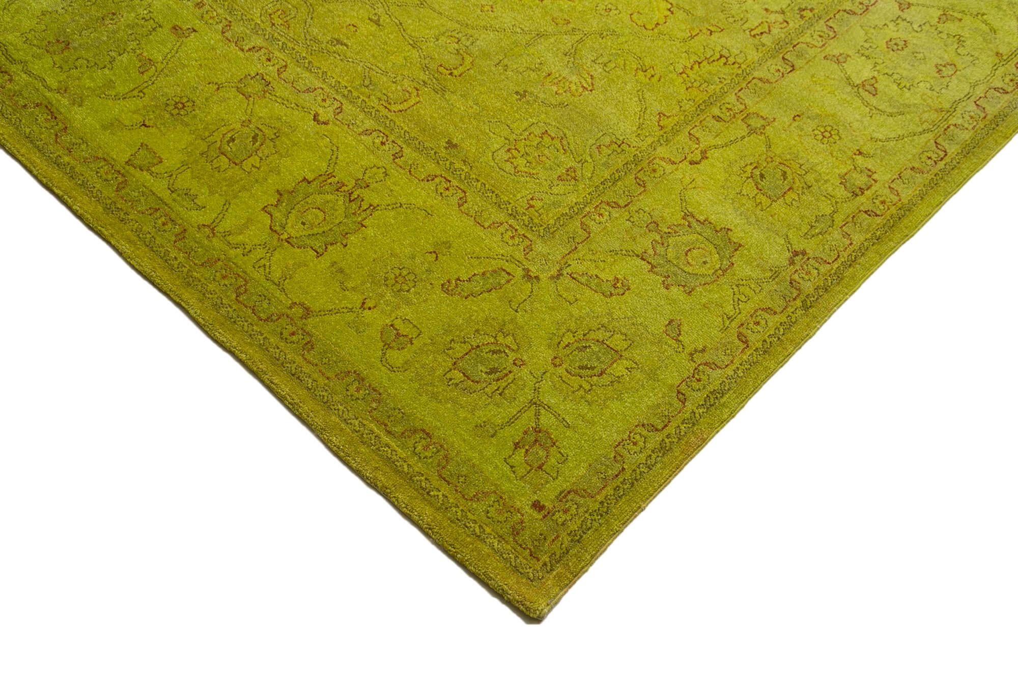 8 x 21 Yellow Oushak Rug - 4133