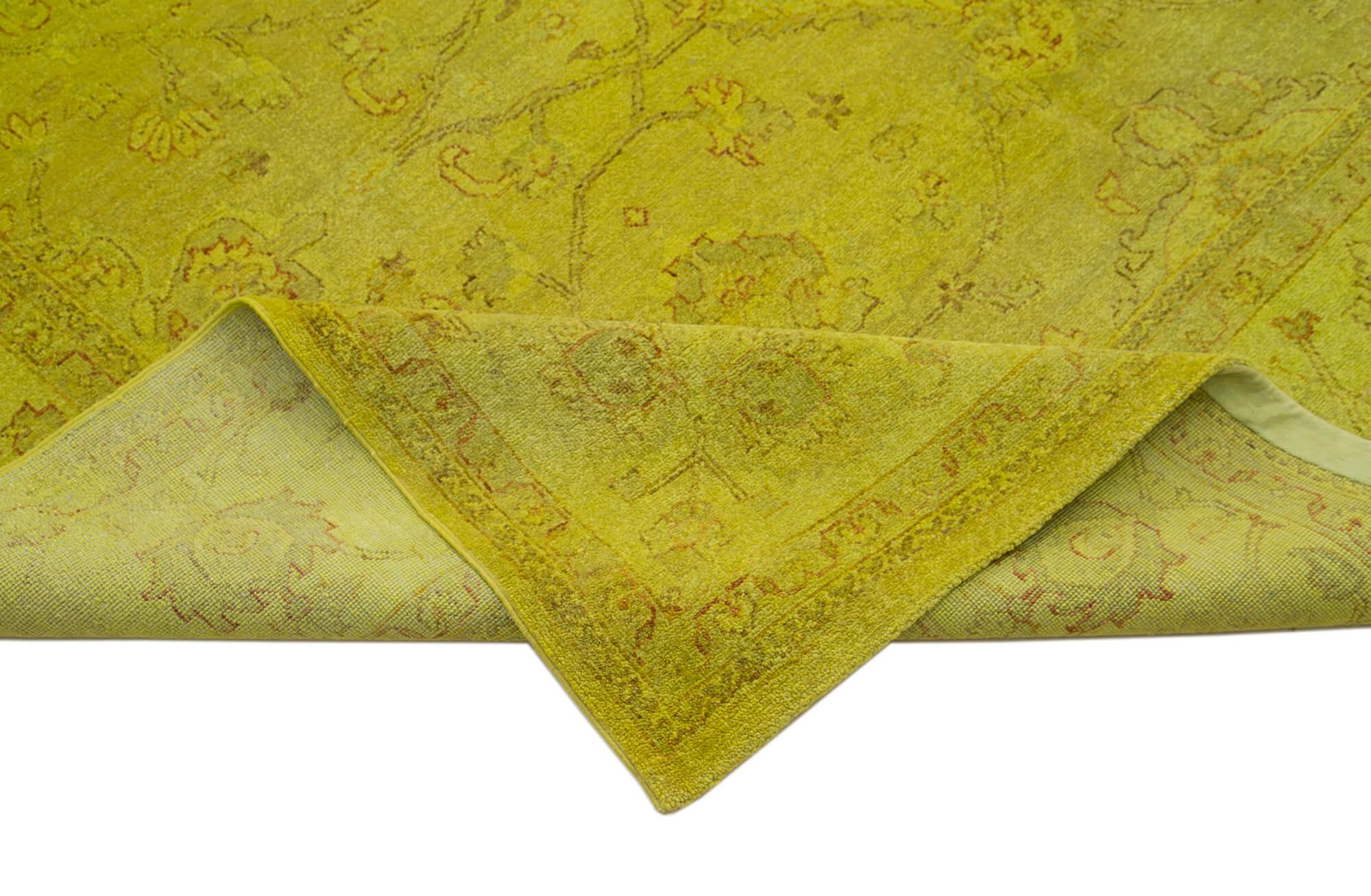 8 x 21 Yellow Oushak Rug - 4133