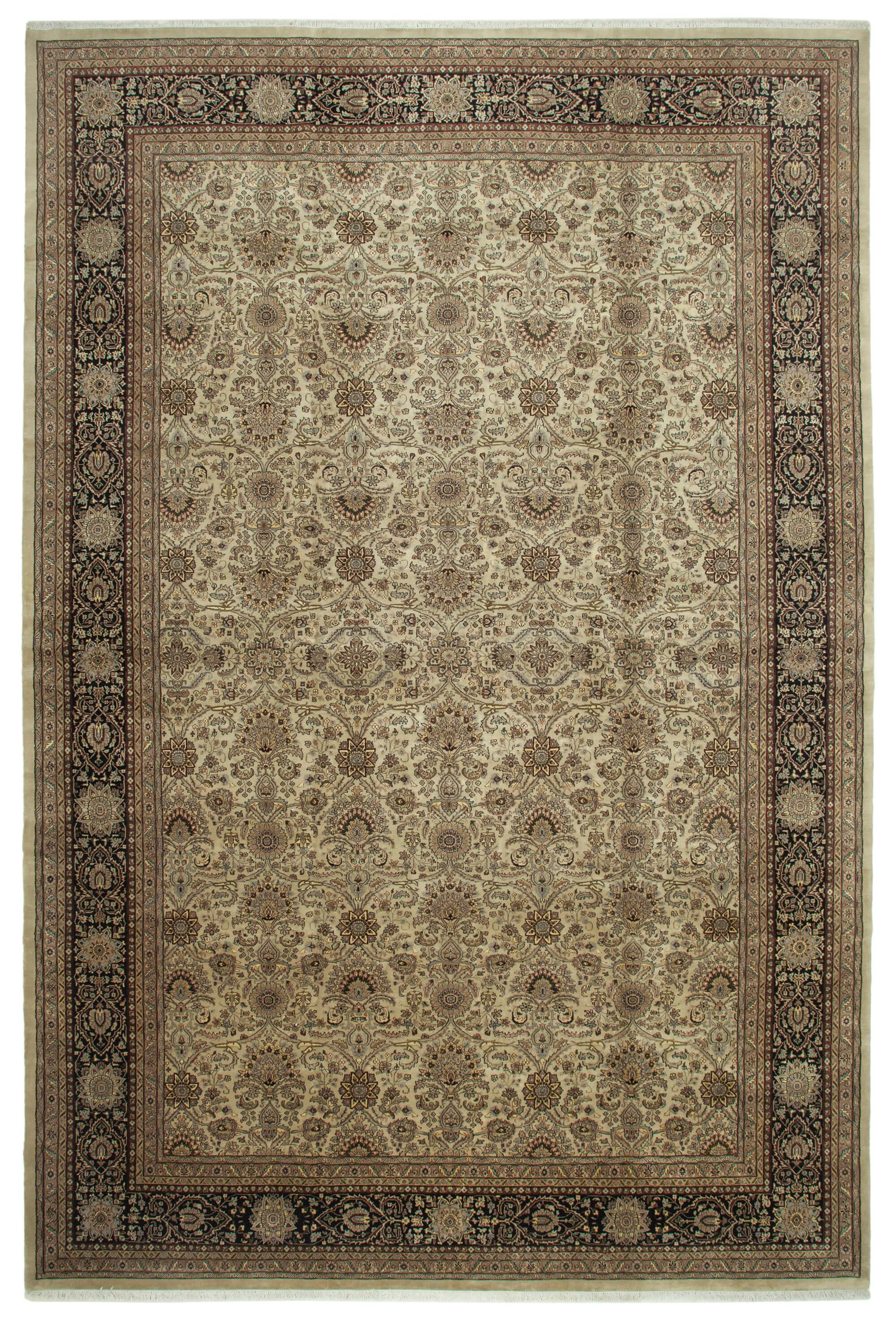 12 x 18 Beige Oushak Rug - 4137