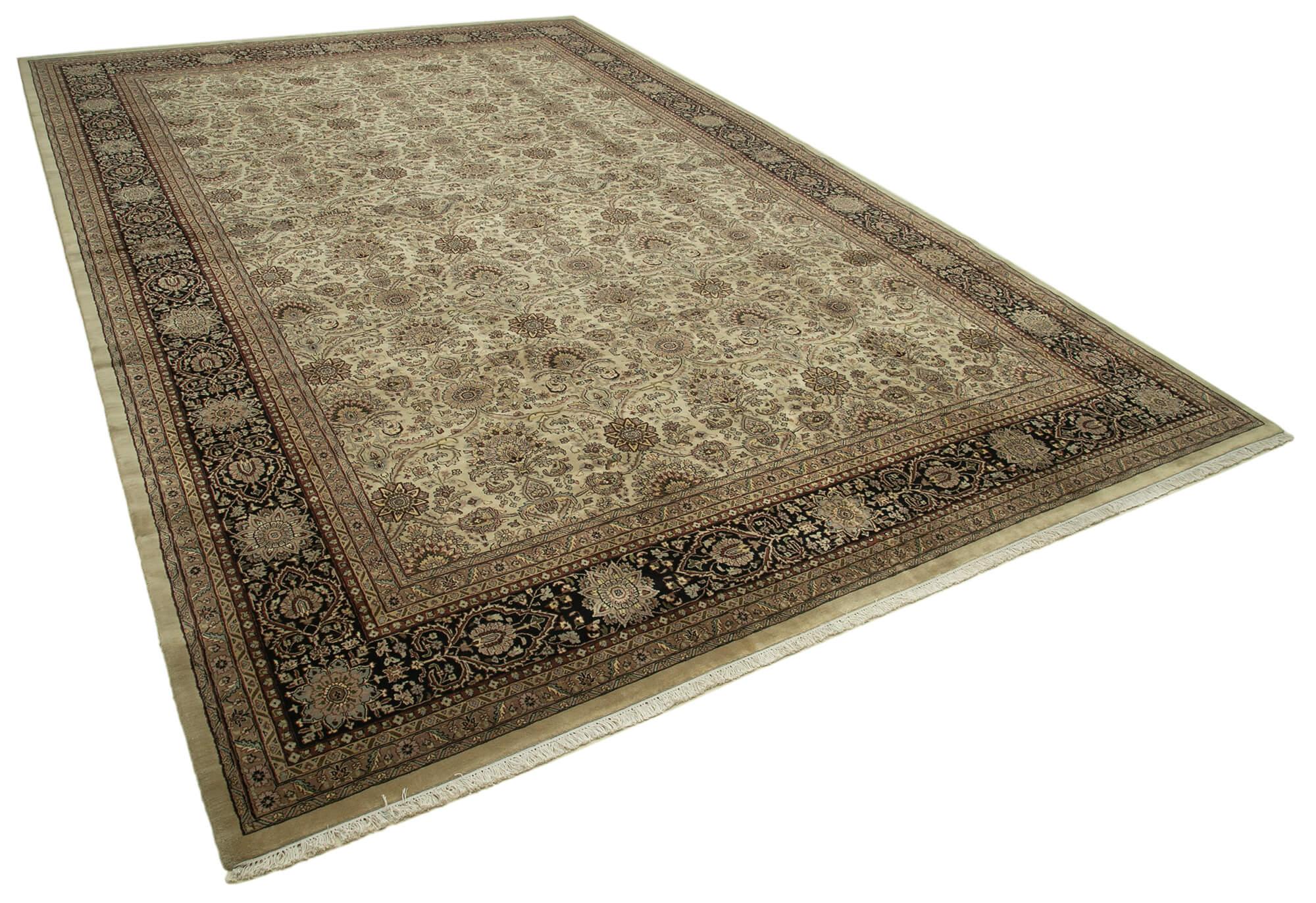 12 x 18 Beige Oushak Rug - 4137