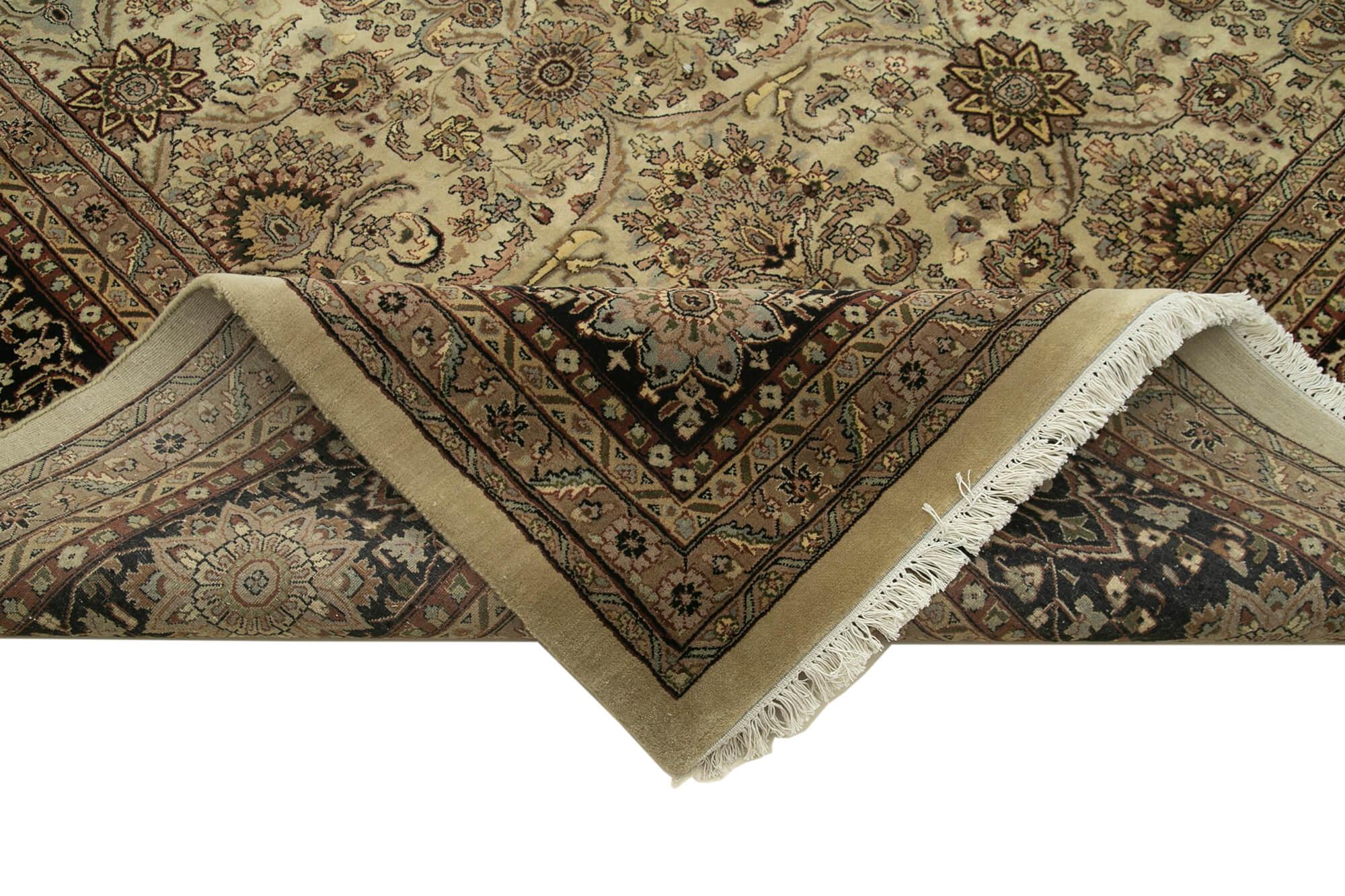 12 x 18 Beige Oushak Rug - 4137