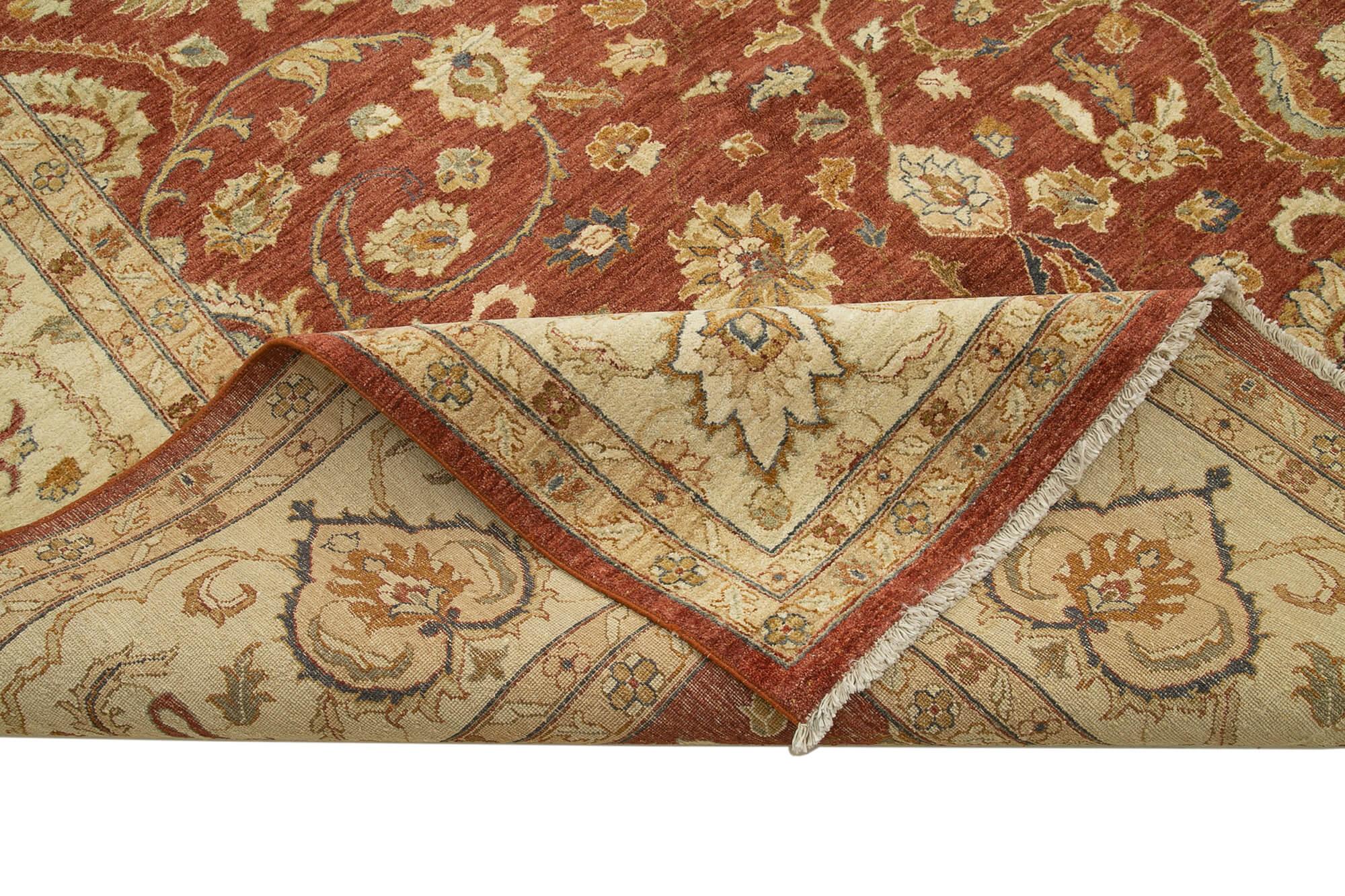 12 x 18 Beige Oushak Rug - 4139