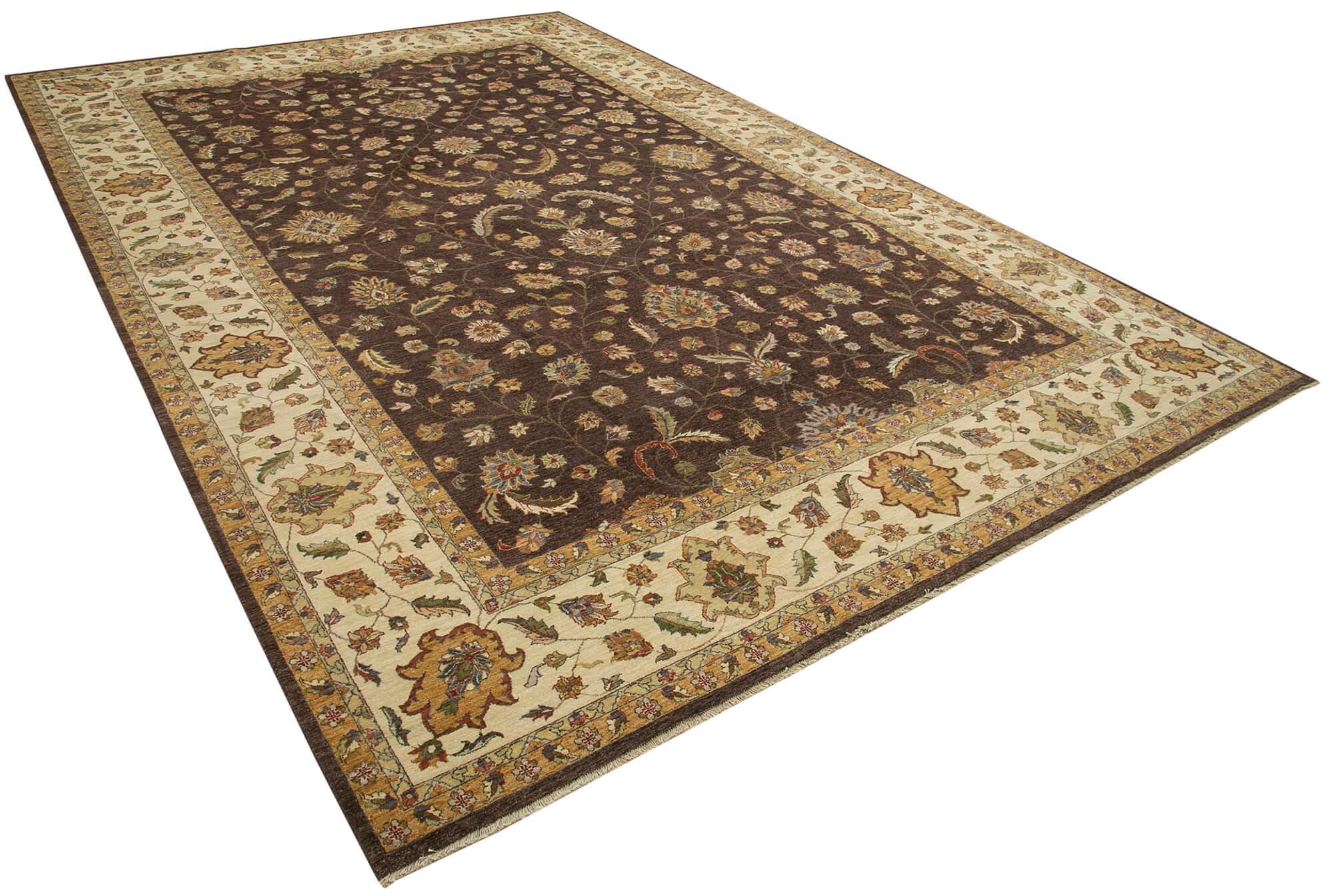 12 x 18 Beige Oushak Rug - 4141