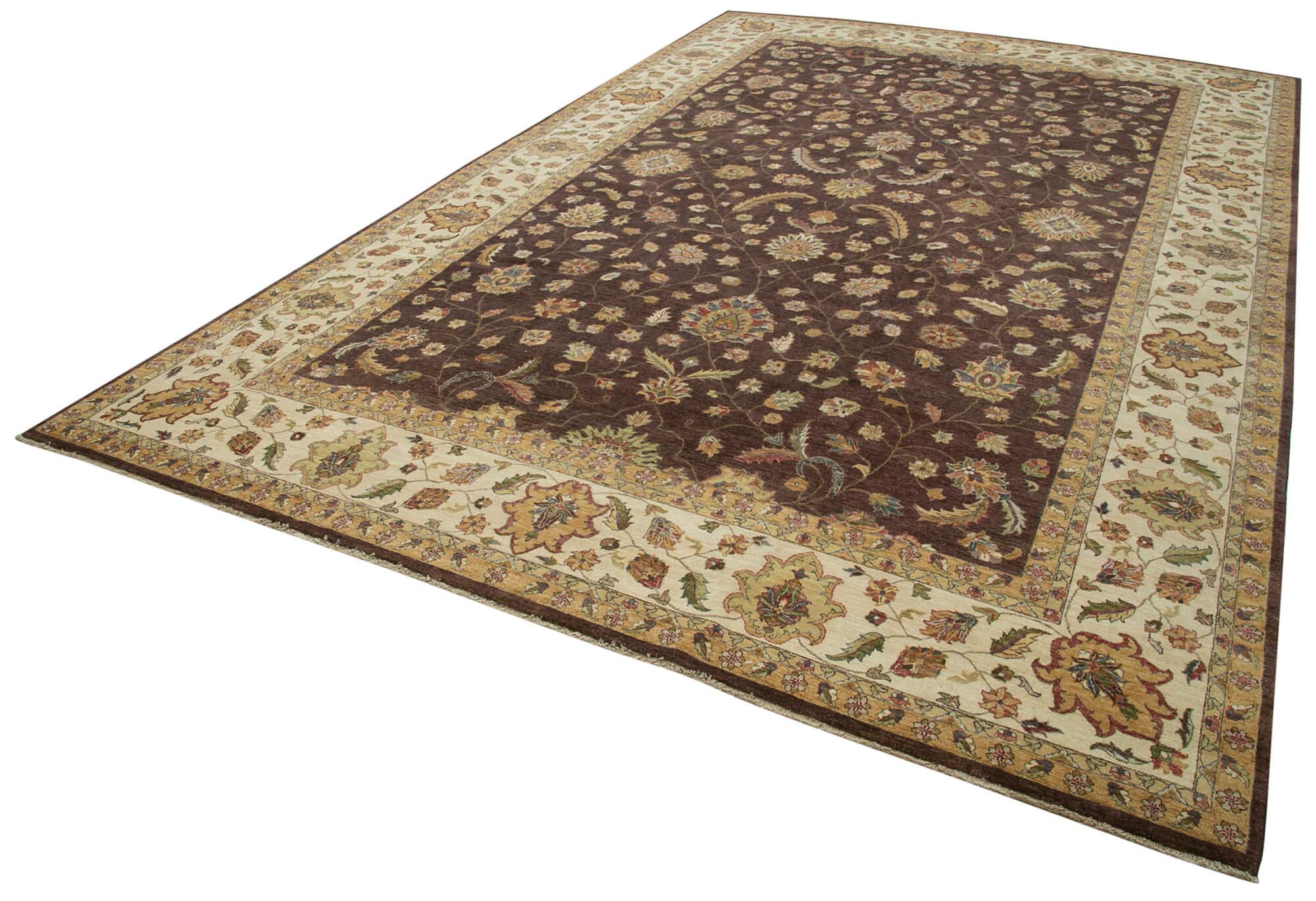 12 x 18 Beige Oushak Rug - 4141