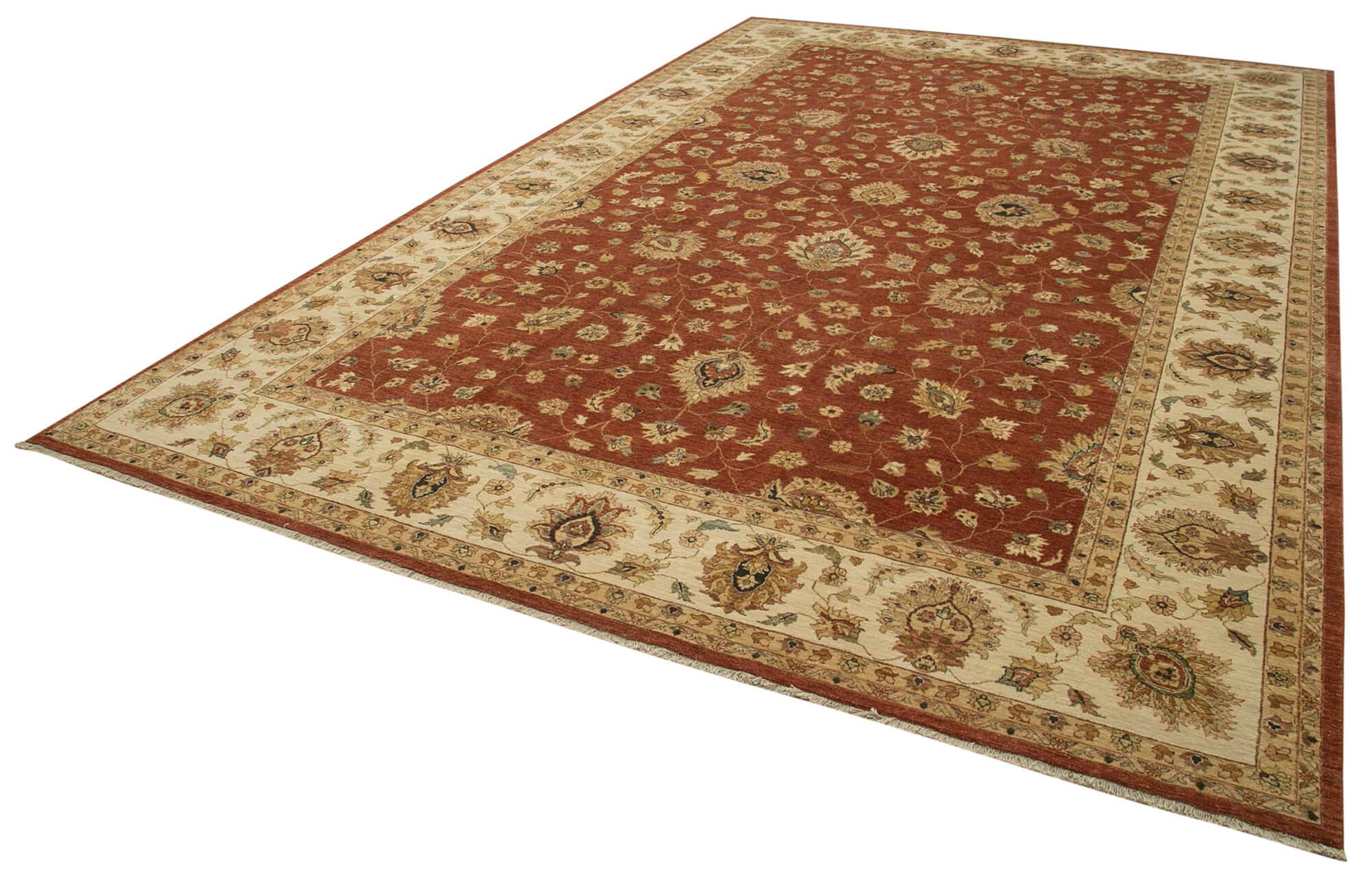 12 x 18 Beige Oushak Rug - 4142