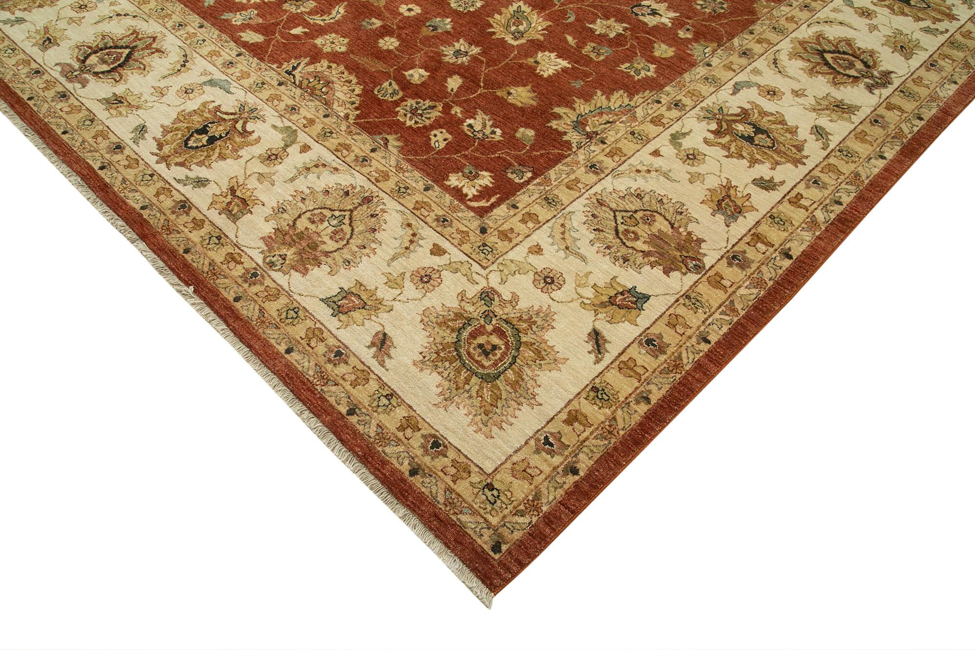 12 x 18 Beige Oushak Rug - 4142