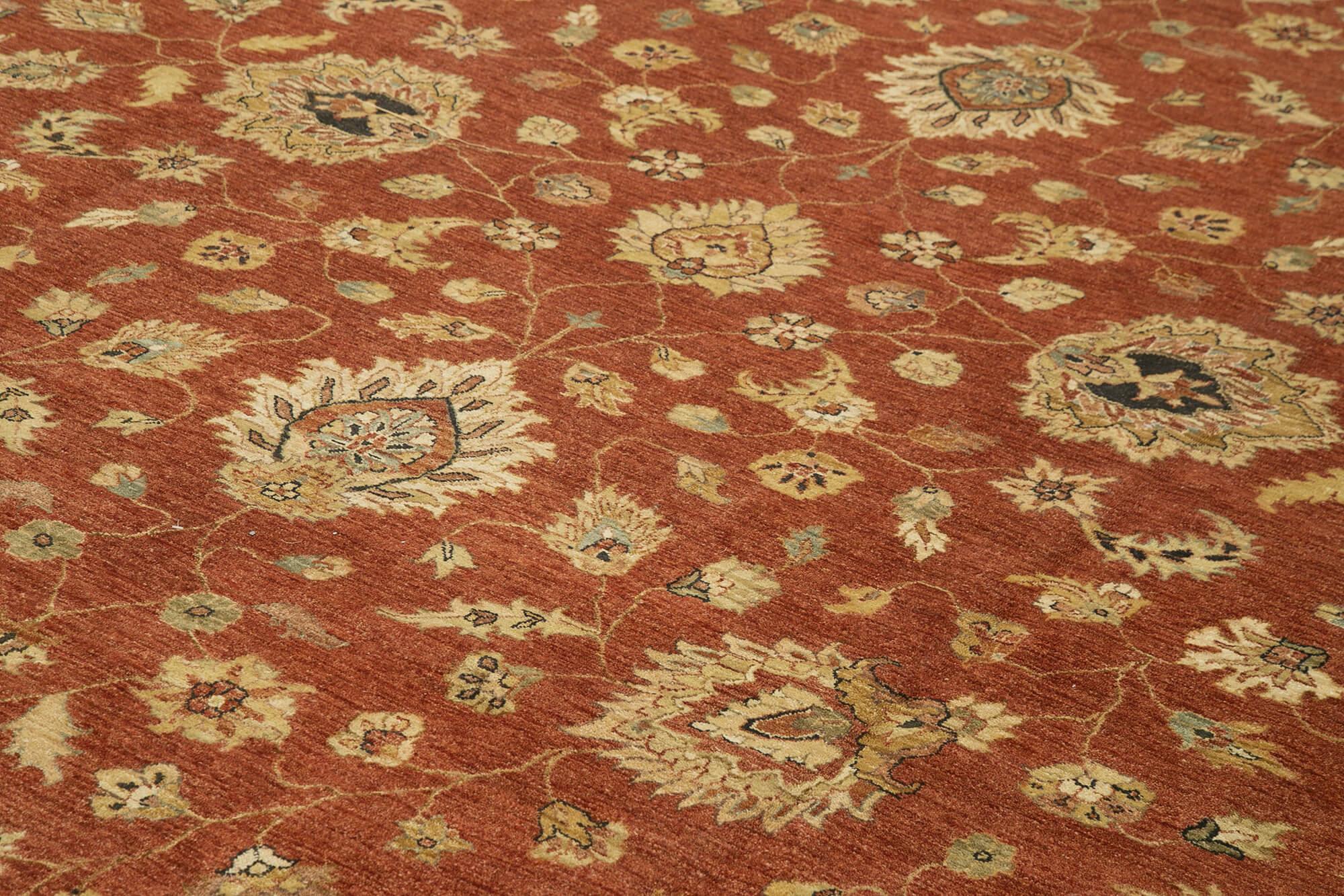 12 x 18 Beige Oushak Rug - 4142