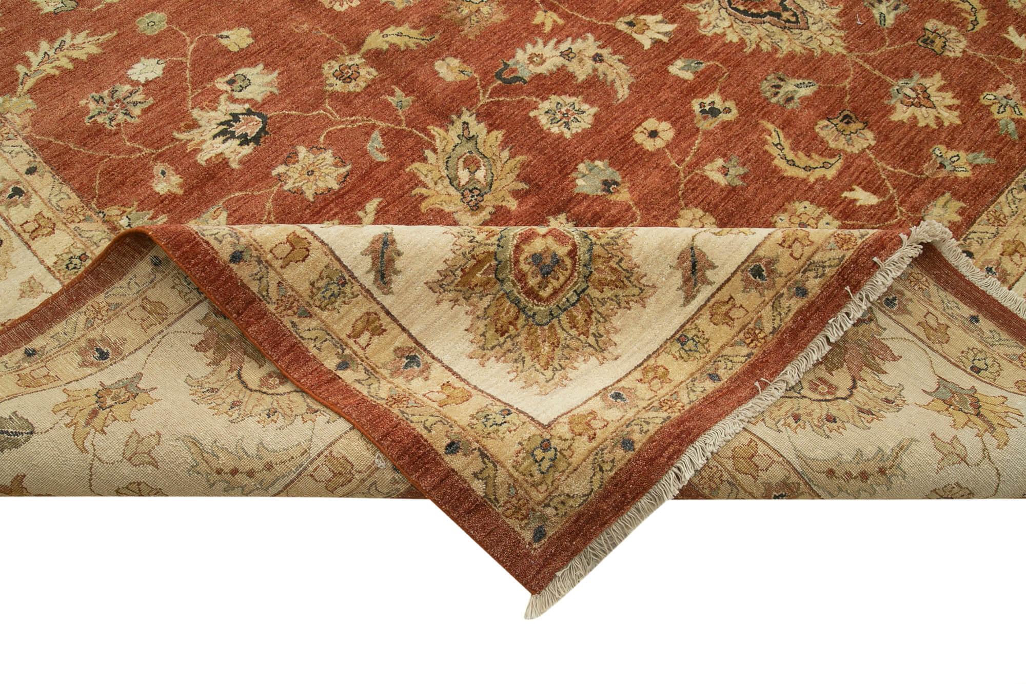 12 x 18 Beige Oushak Rug - 4142