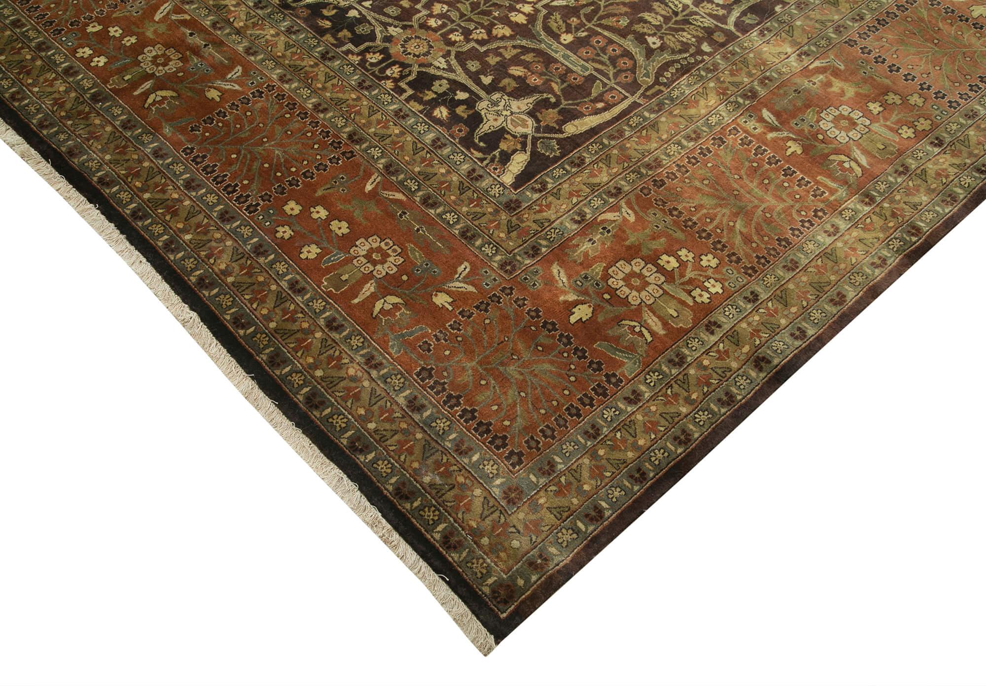 12 x 16 Brown Oushak Rug - 4145