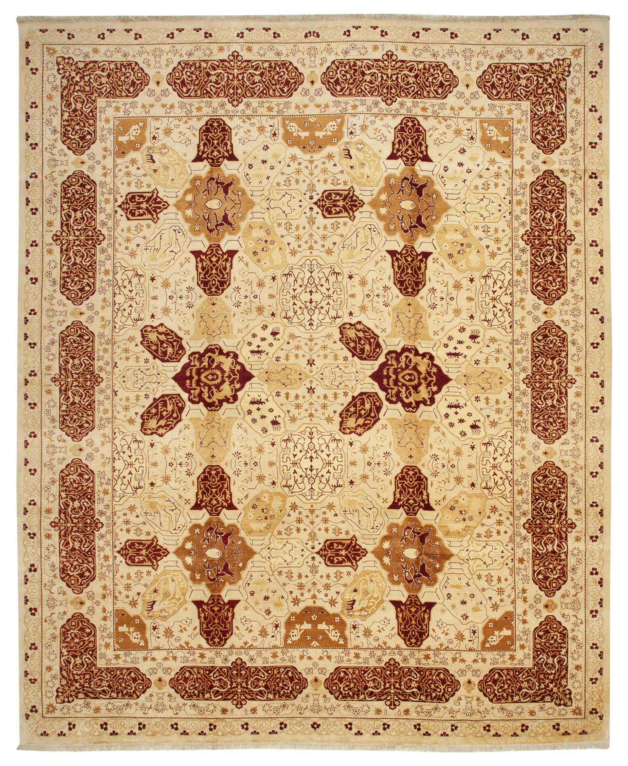 12 x 15 Beige Oushak Rug - 4147