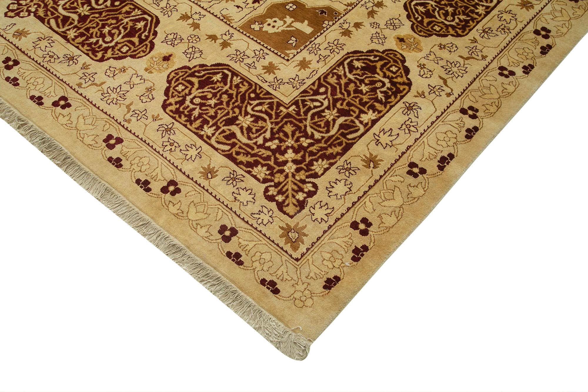 12 x 15 Beige Oushak Rug - 4147