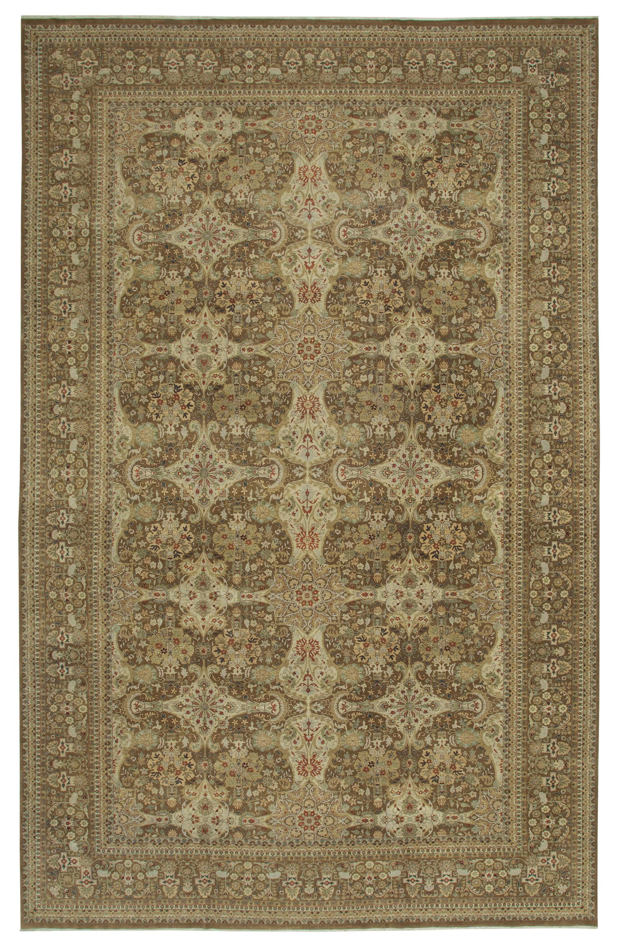 11 x 18 Brown Oushak Rug - 4149