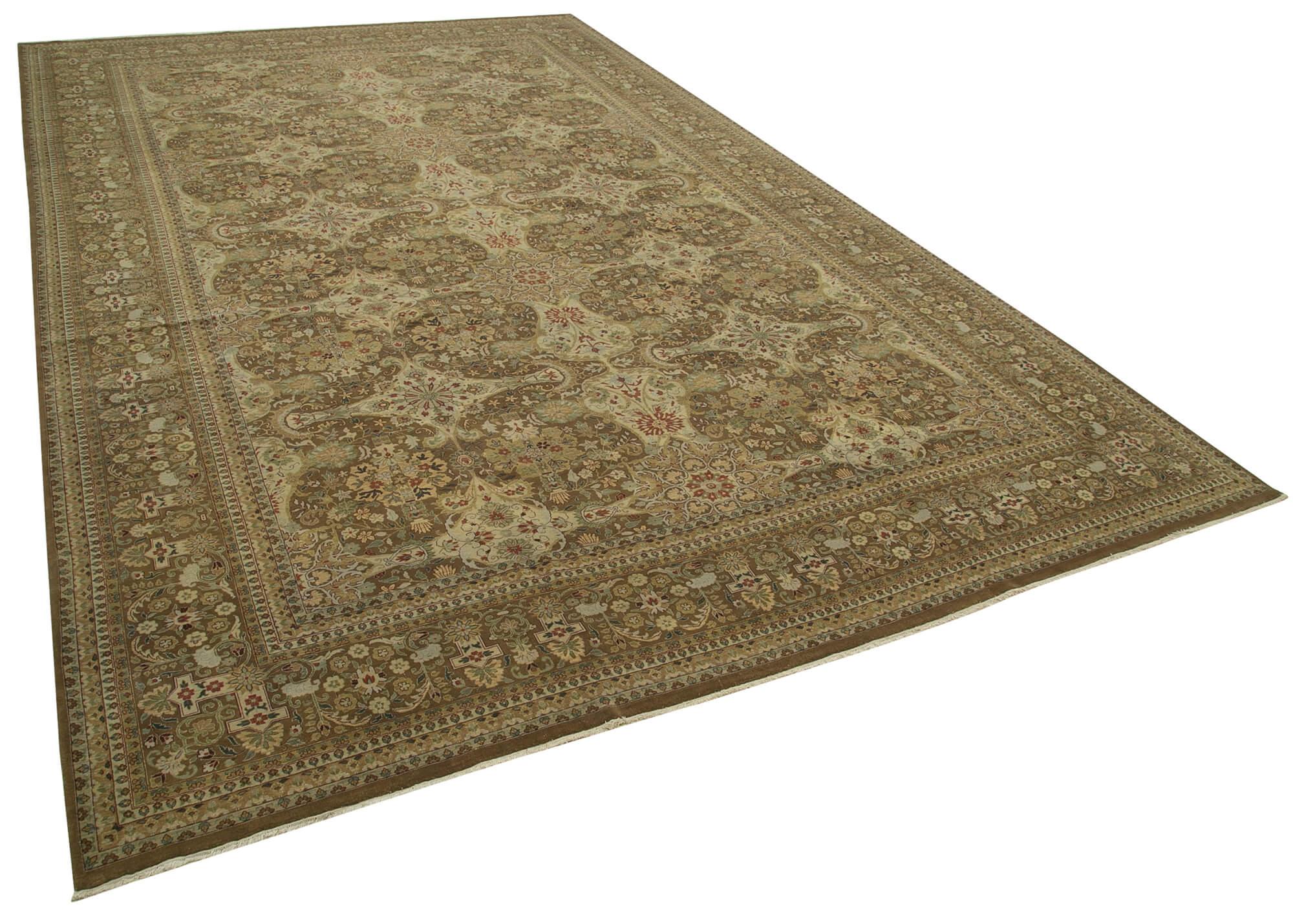 11 x 18 Brown Oushak Rug - 4149