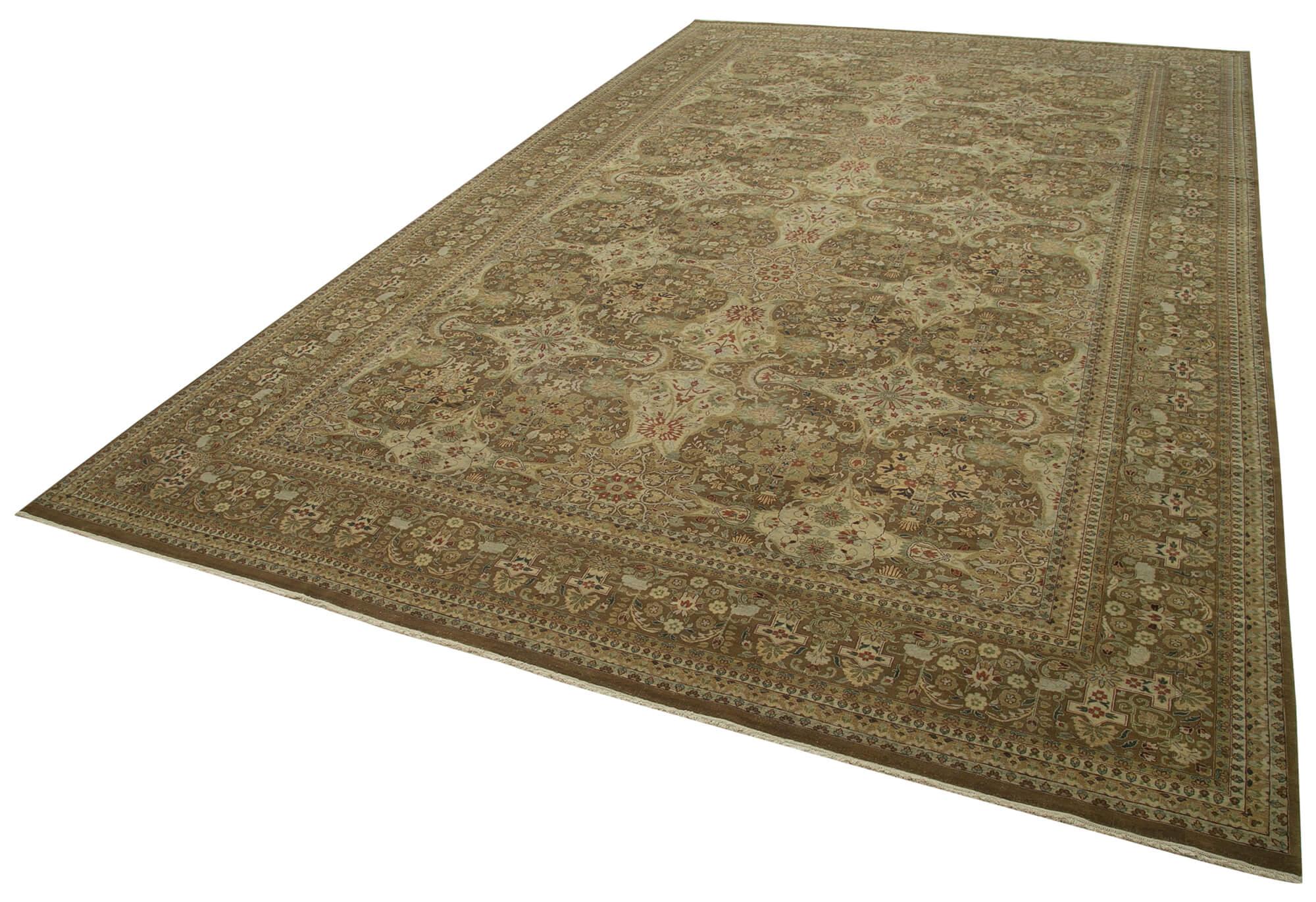 11 x 18 Brown Oushak Rug - 4149