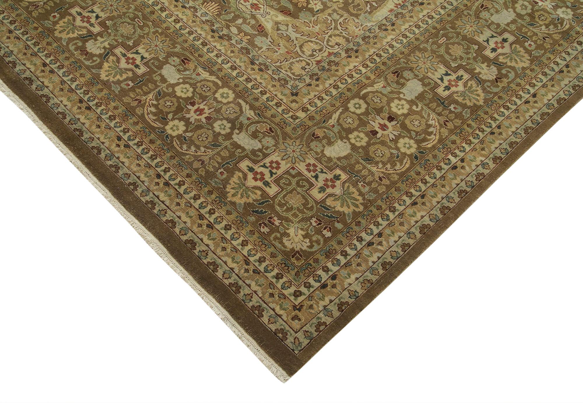 11 x 18 Brown Oushak Rug - 4149