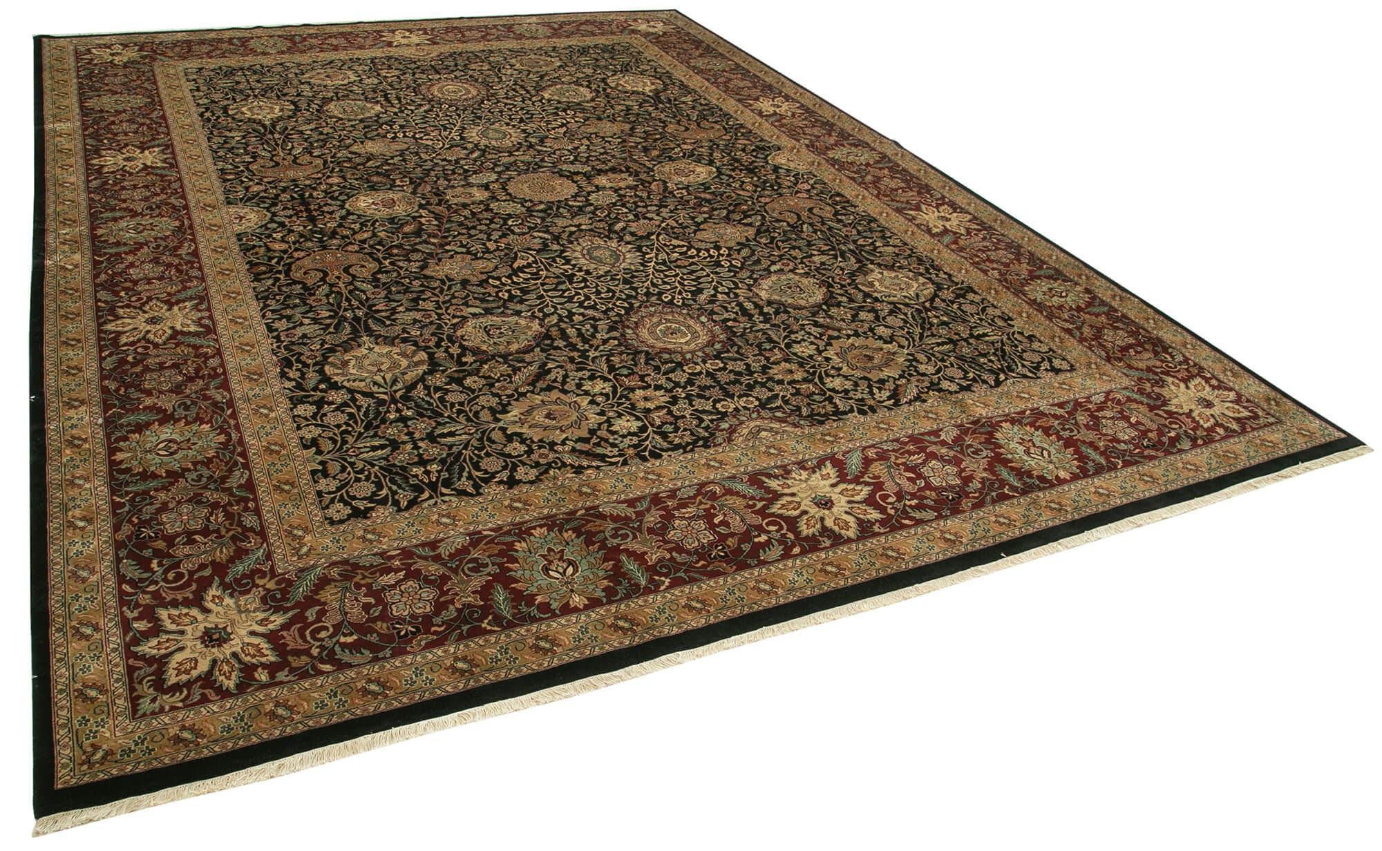 13 x 17 Black Oushak Rug - 4150