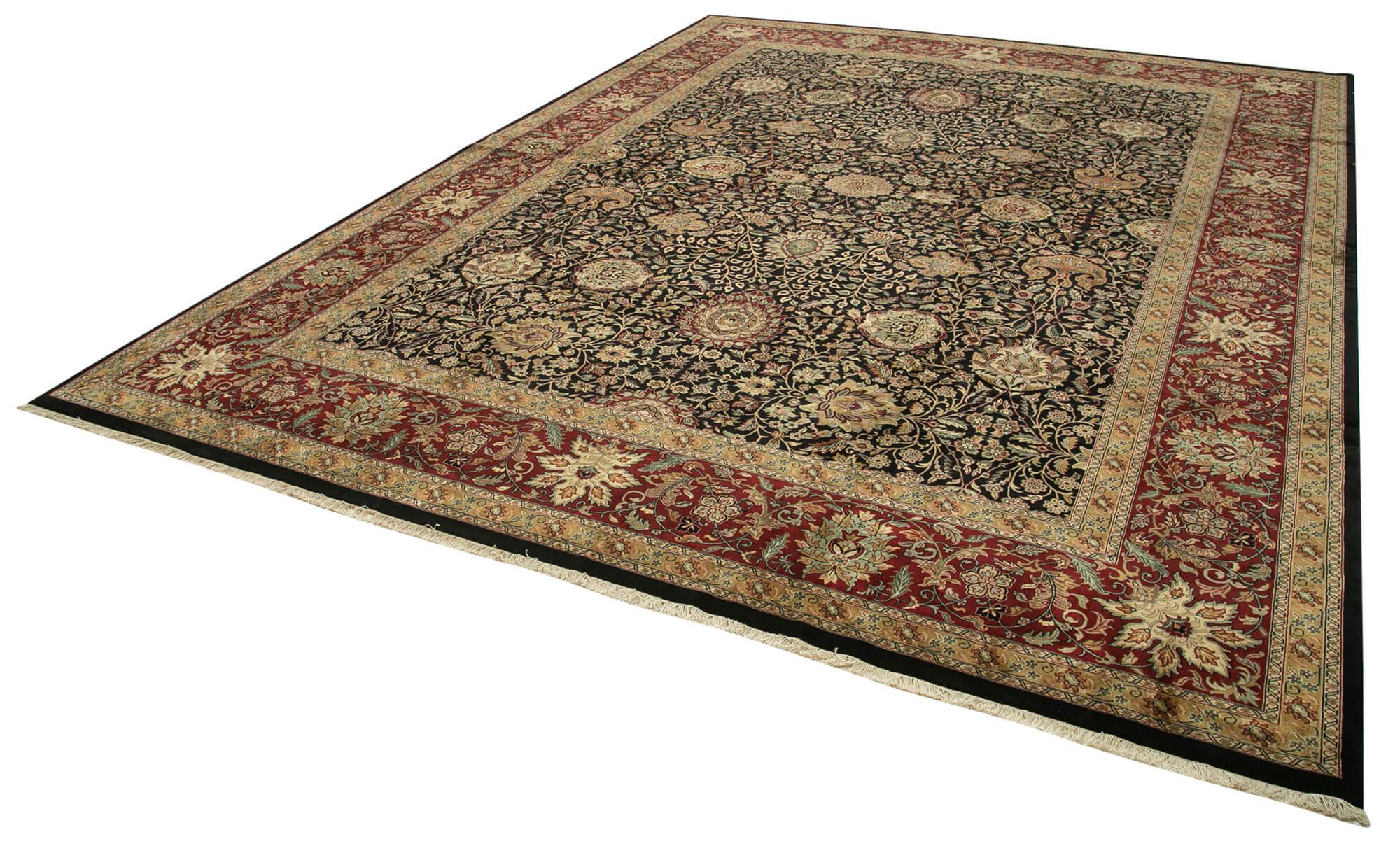 13 x 17 Black Oushak Rug - 4150