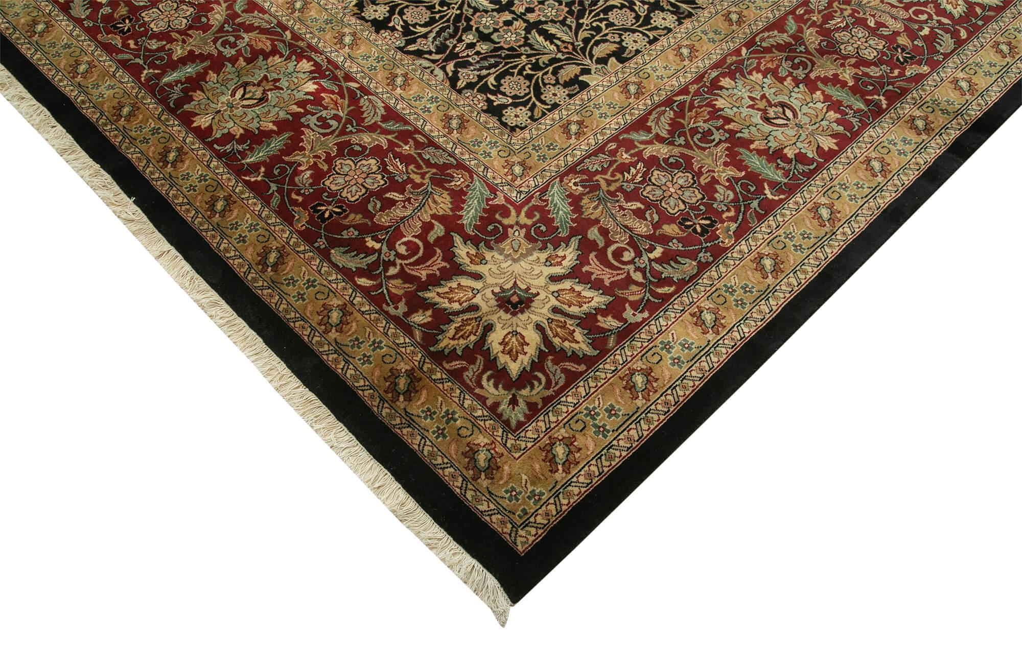 13 x 17 Black Oushak Rug - 4150