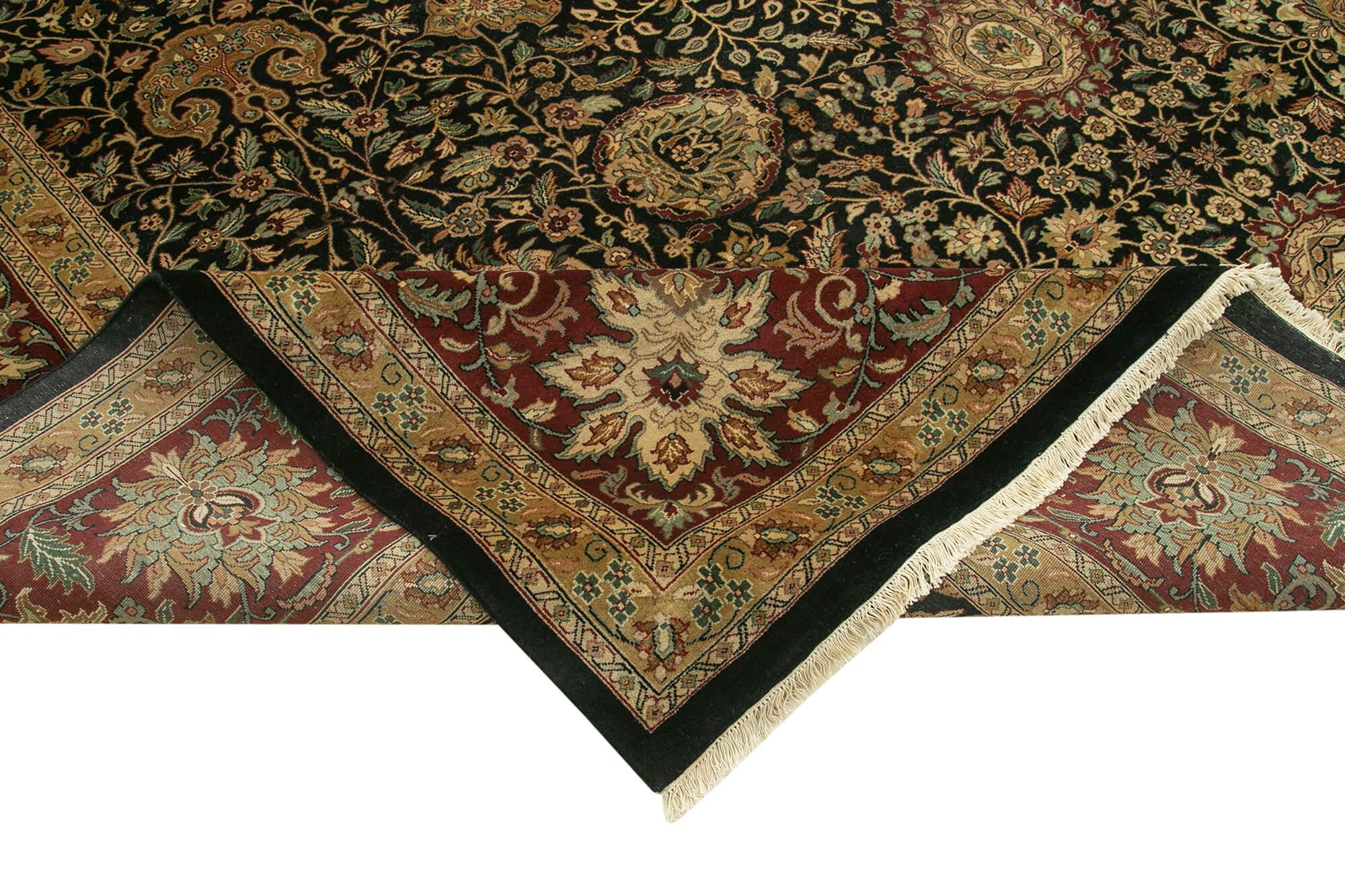 13 x 17 Black Oushak Rug - 4150