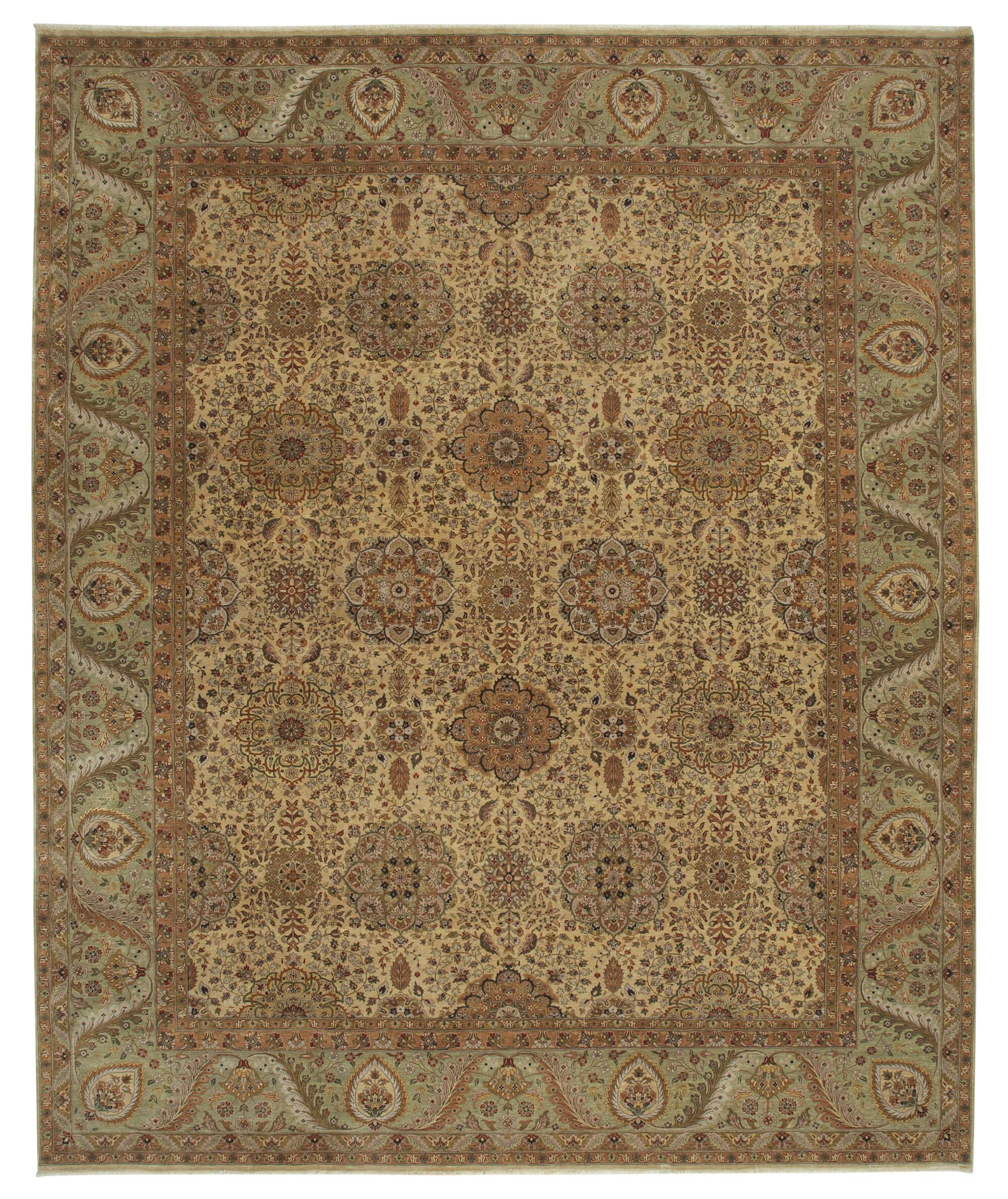 12 x 15 Beige Oushak Rug - 4151