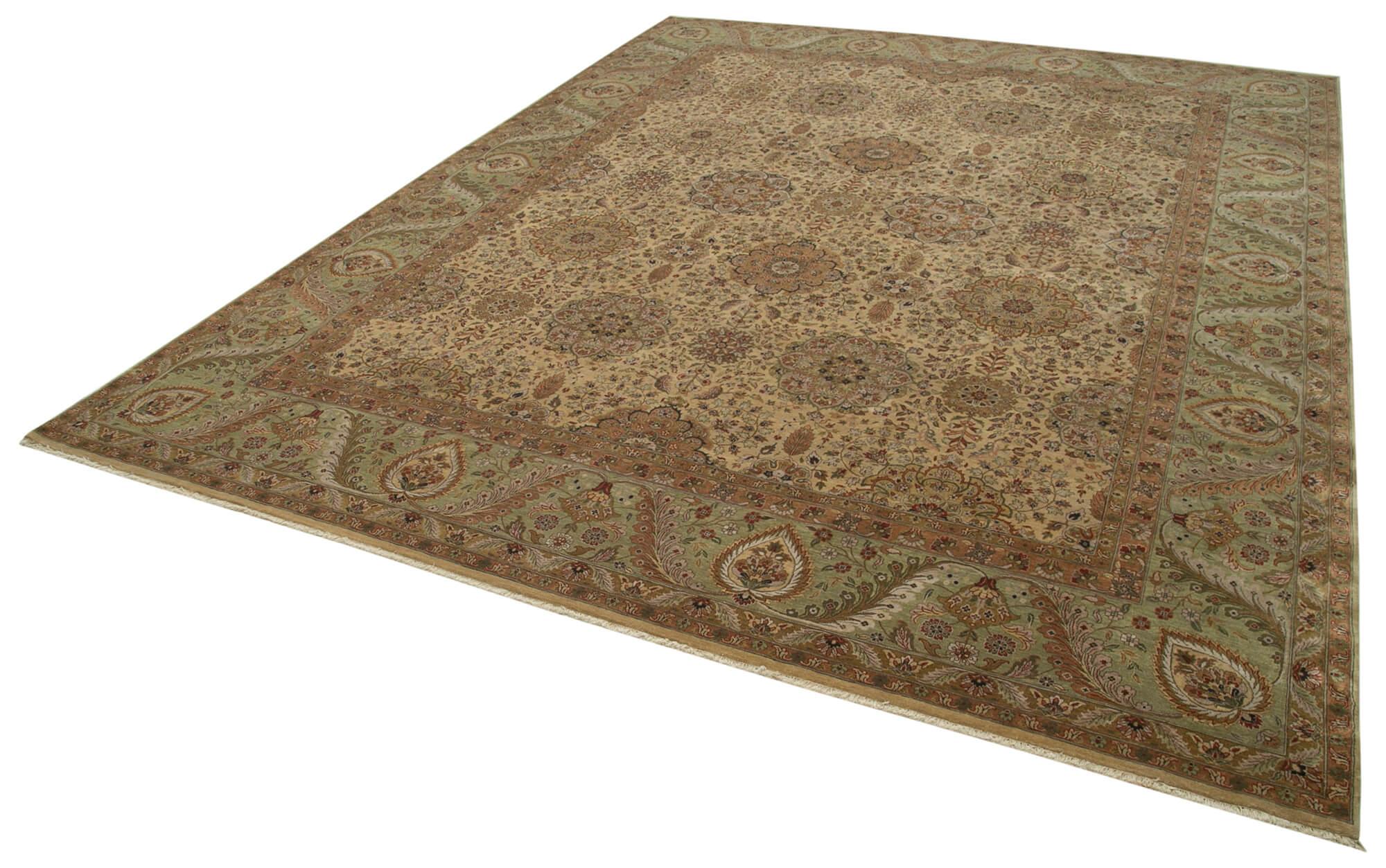 12 x 15 Beige Oushak Rug - 4151