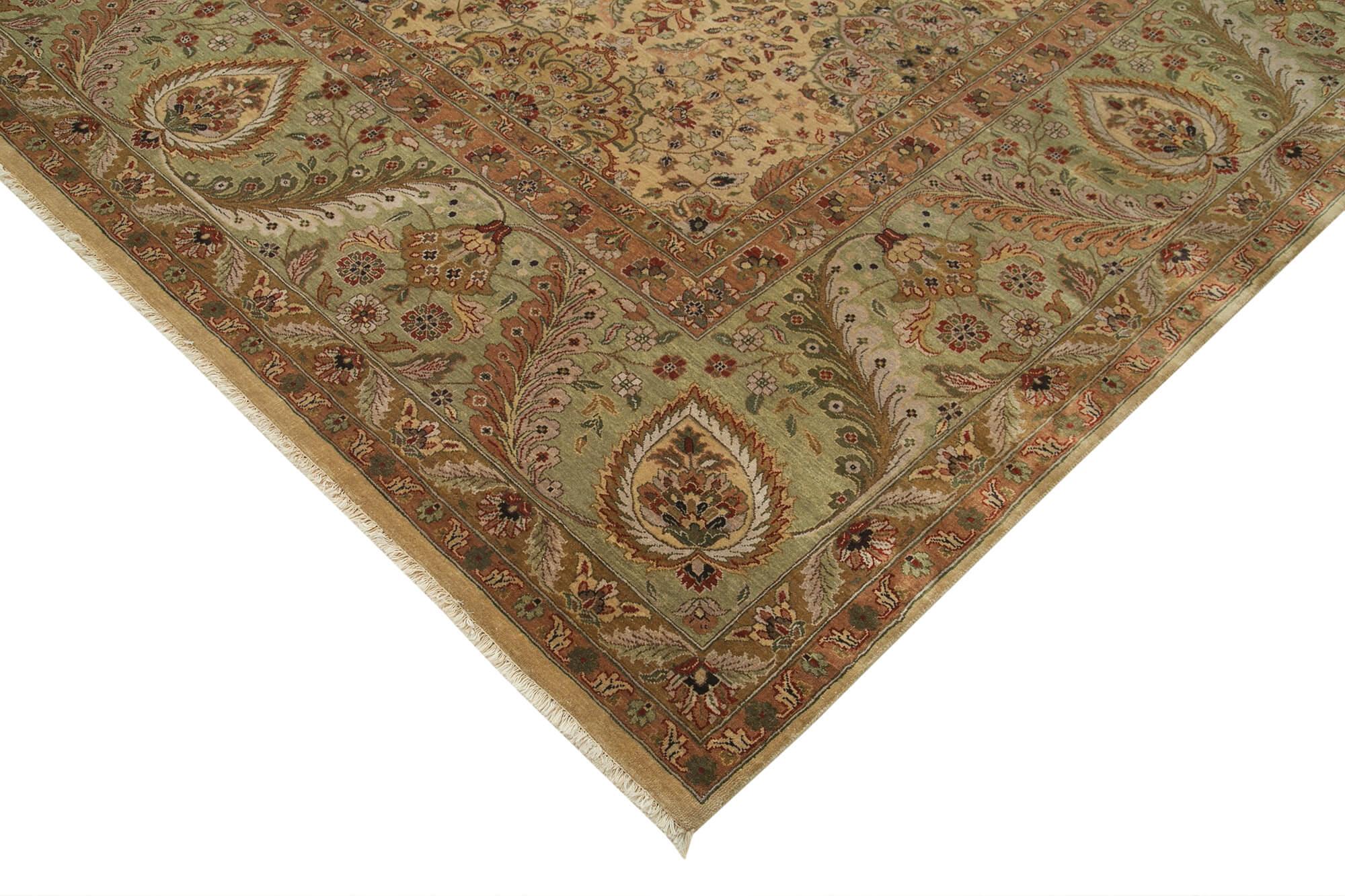 12 x 15 Beige Oushak Rug - 4151