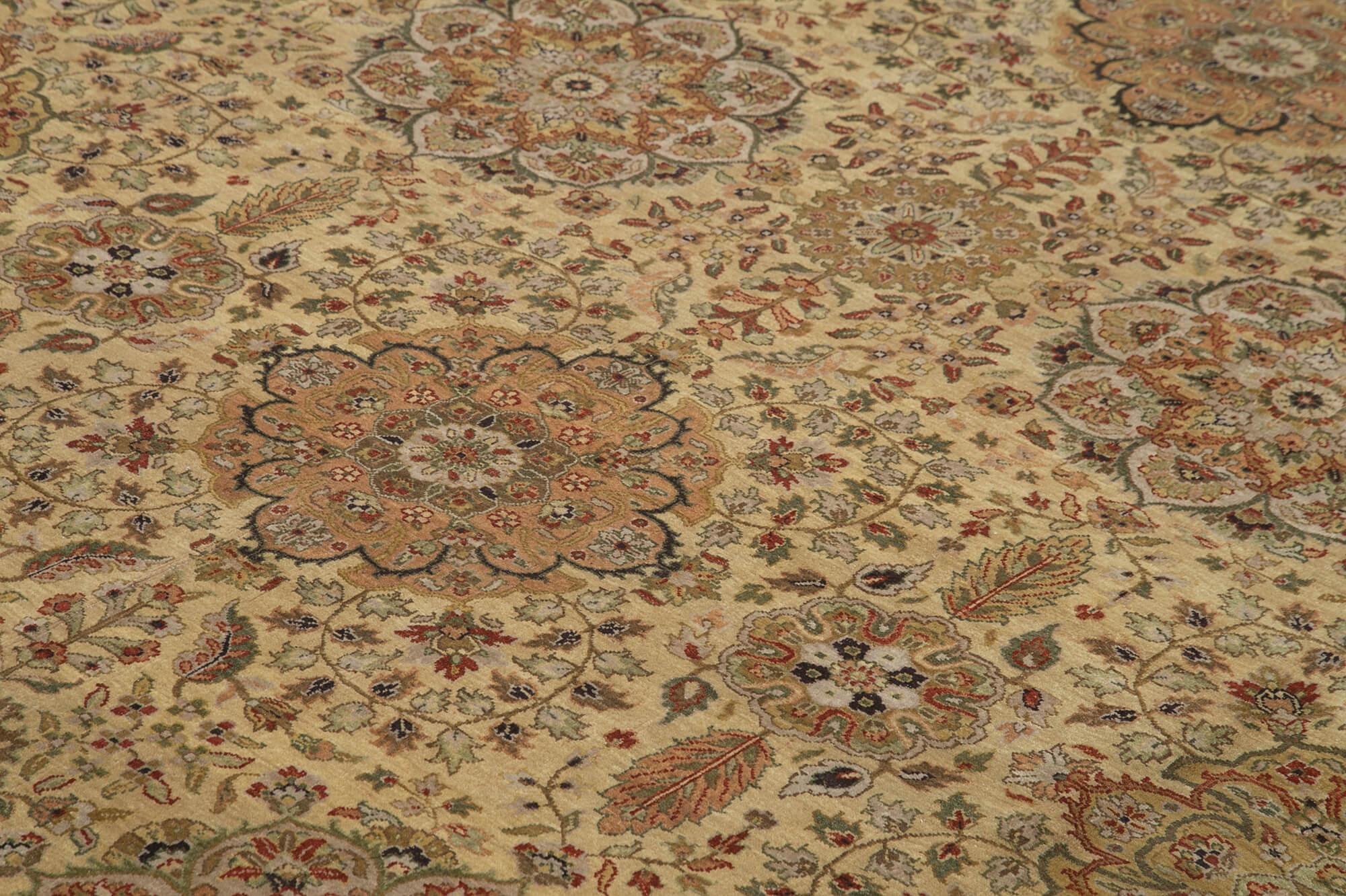 12 x 15 Beige Oushak Rug - 4151