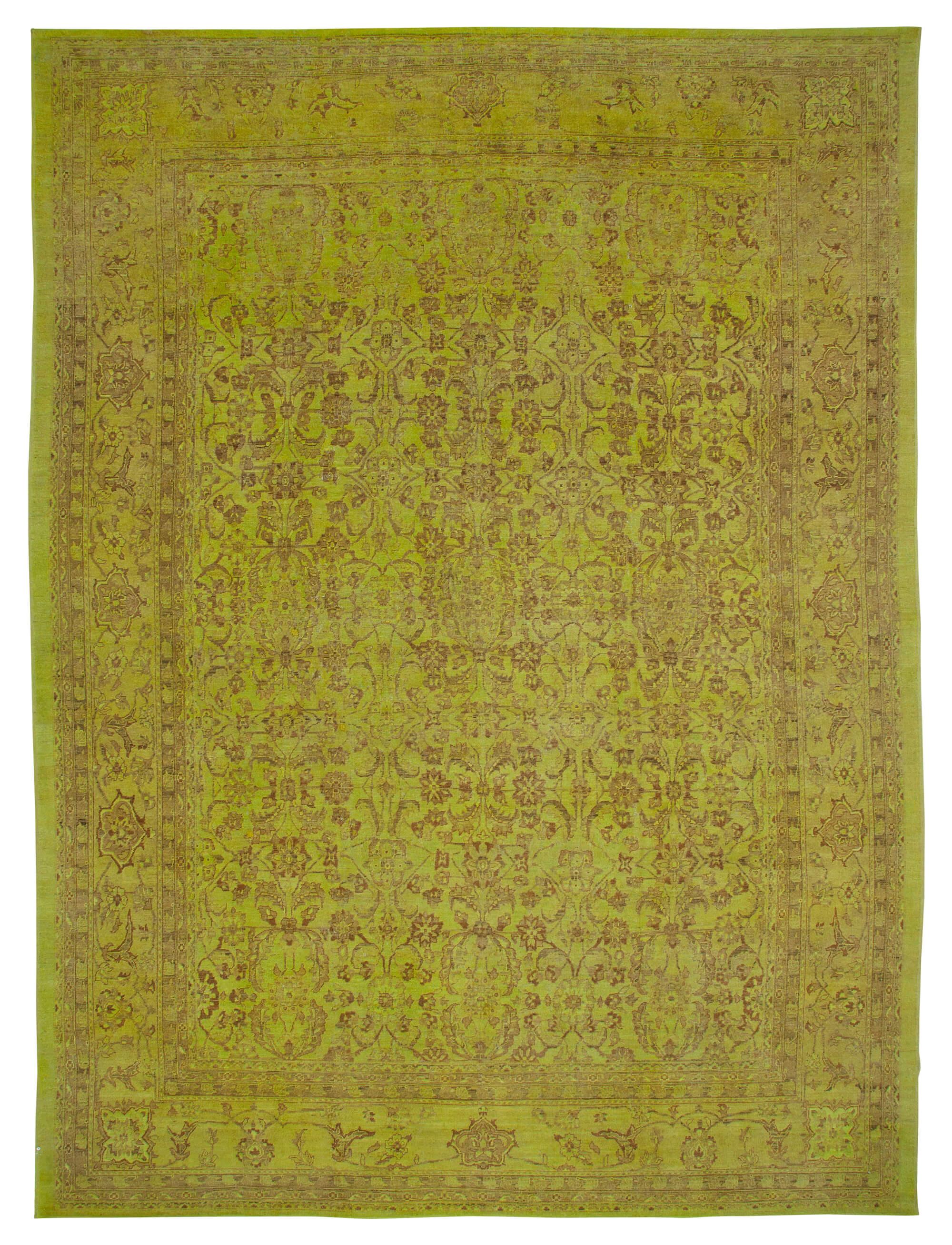 14 x 18 Yellow Oushak Rug - 4152