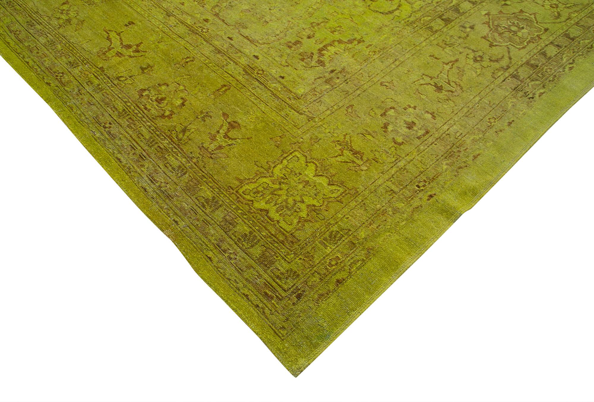 14 x 18 Yellow Oushak Rug - 4152