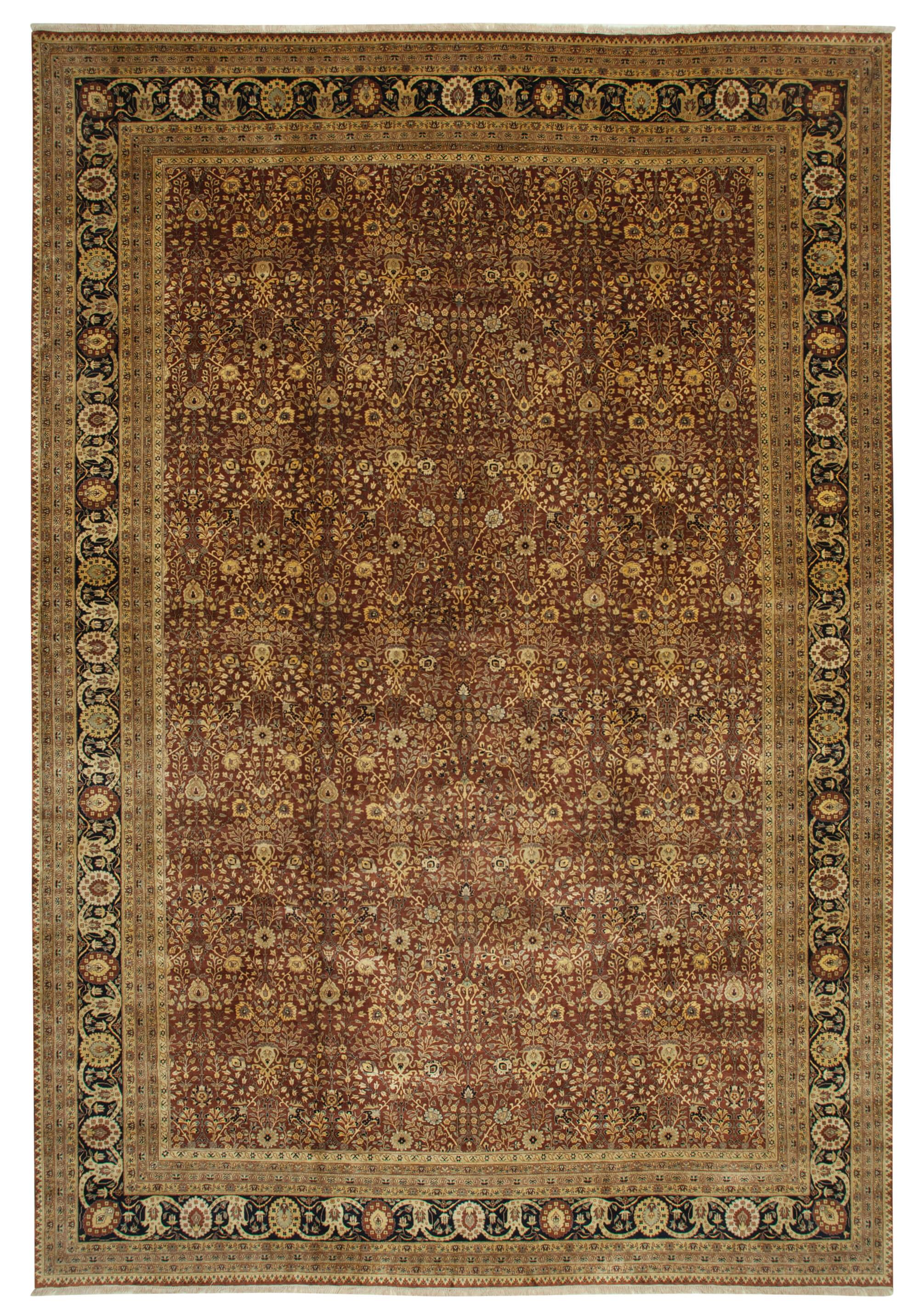 12 x 18 Beige Oushak Rug - 4156