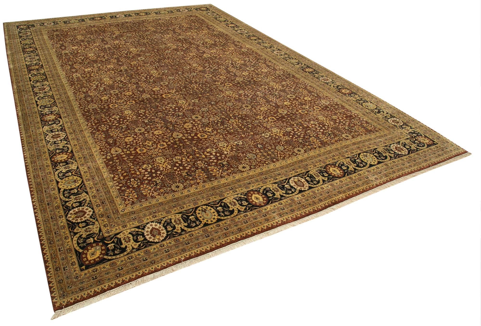 12 x 18 Beige Oushak Rug - 4156