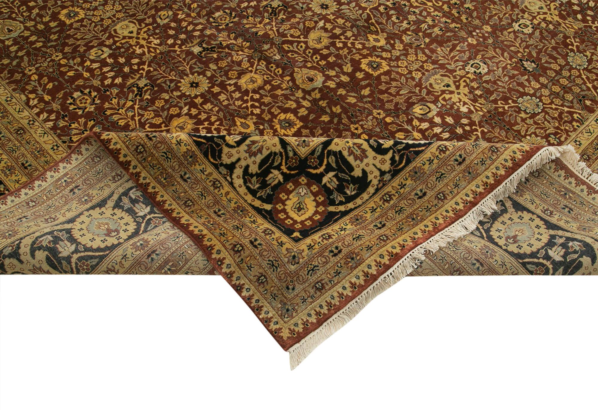 12 x 18 Beige Oushak Rug - 4156