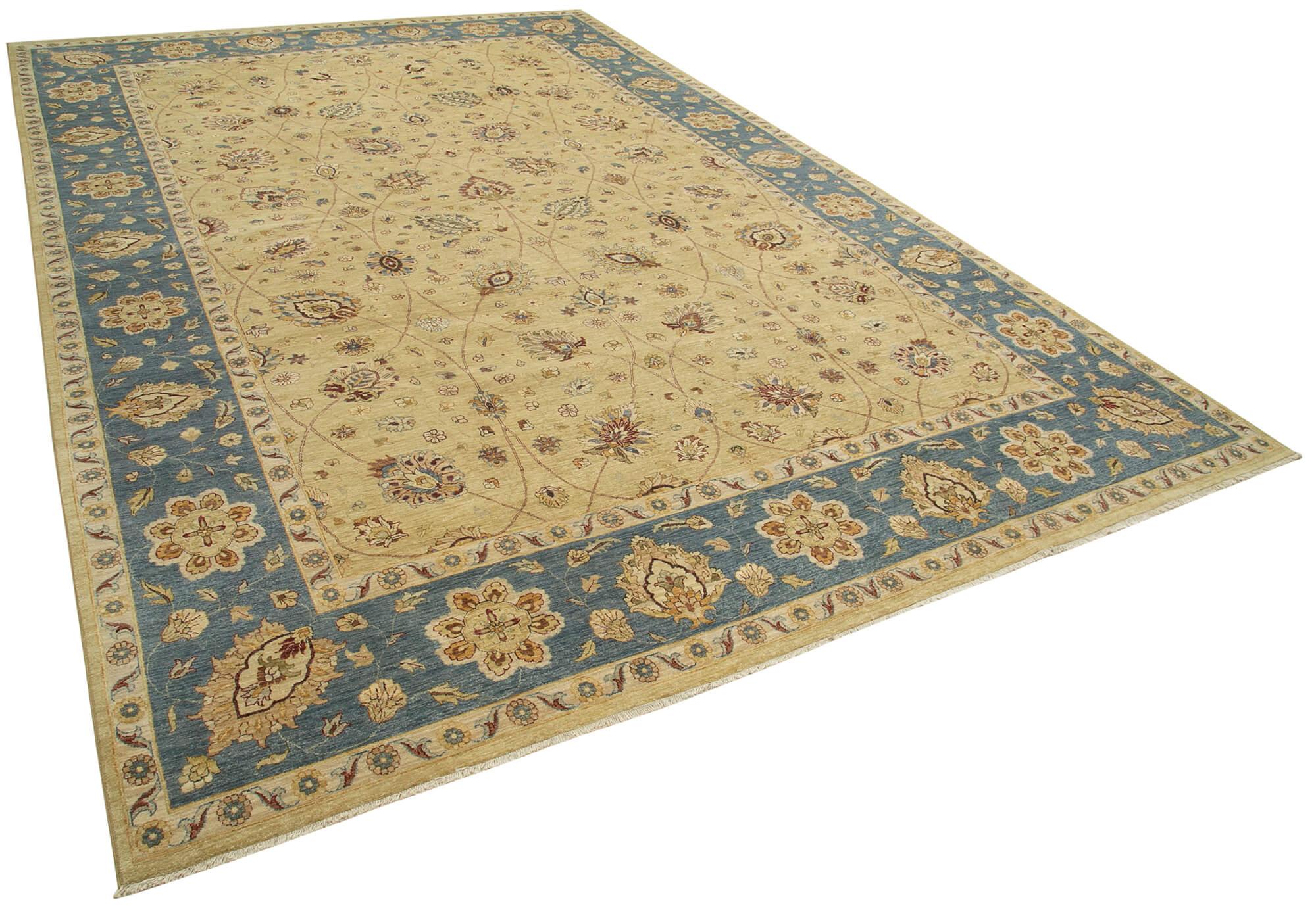 12 x 18 Beige Oushak Rug - 4157