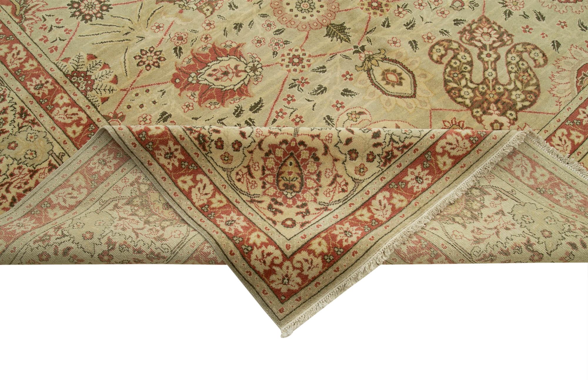 12 x 16 Beige Oushak Rug - 4159