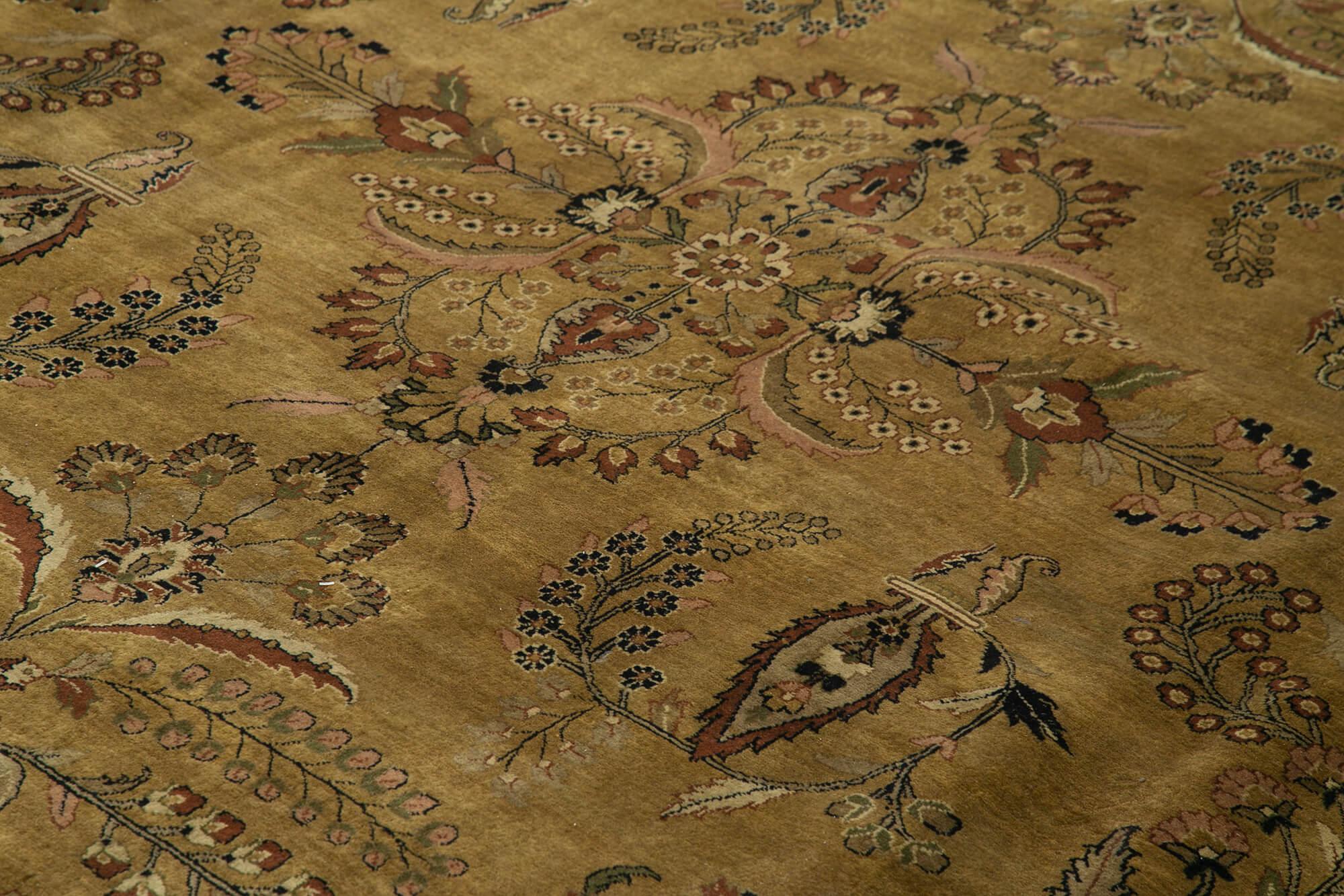 12 x 15 Beige Oushak Rug - 4162