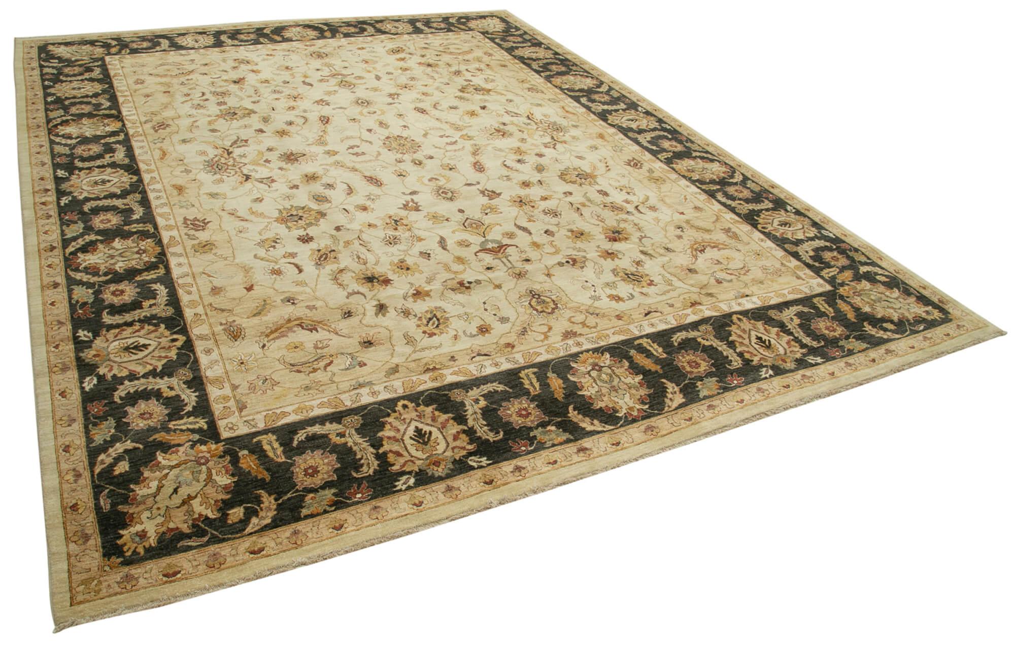 12 x 15 Beige Oushak Rug - 4164