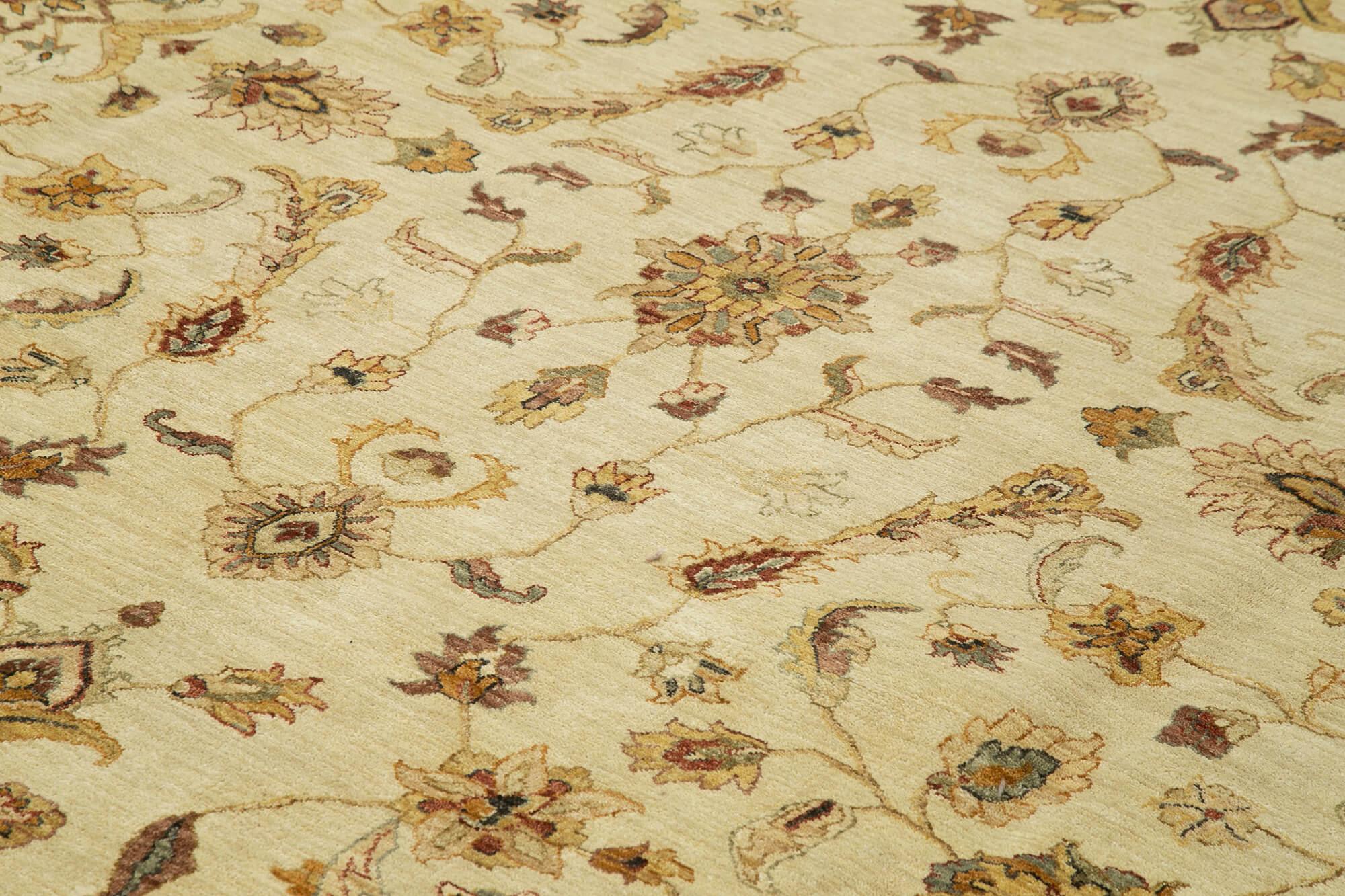 12 x 15 Beige Oushak Rug - 4164